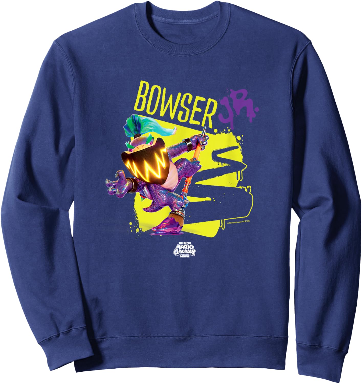 The Super Mario Galaxy Movie Wonder Bowser Jr. Power Sweatshirt - Sweatshirt | Navy