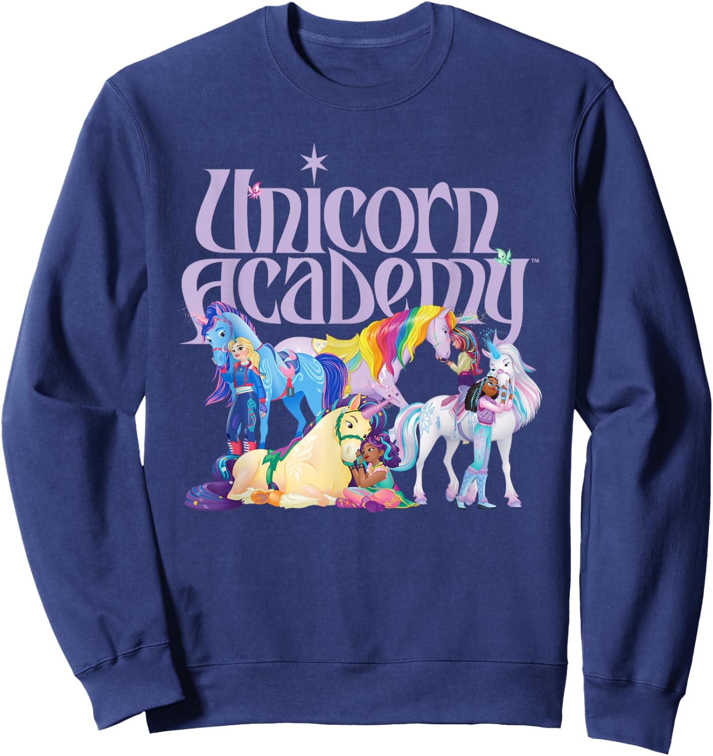 Rider and Unicorns , black Sweatshirt - Sweatshirt | Navy