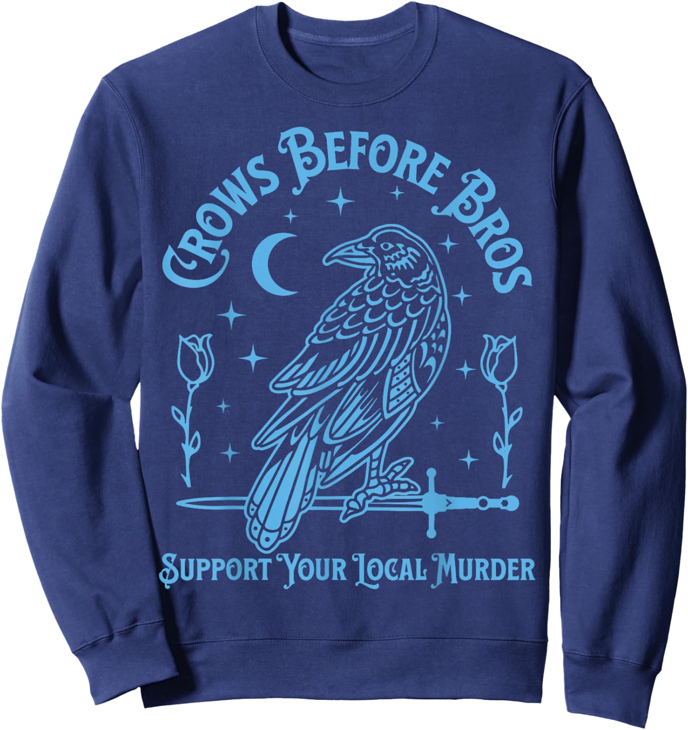 Crows Before Bros Sweatshirt - Sweatshirt | Navy