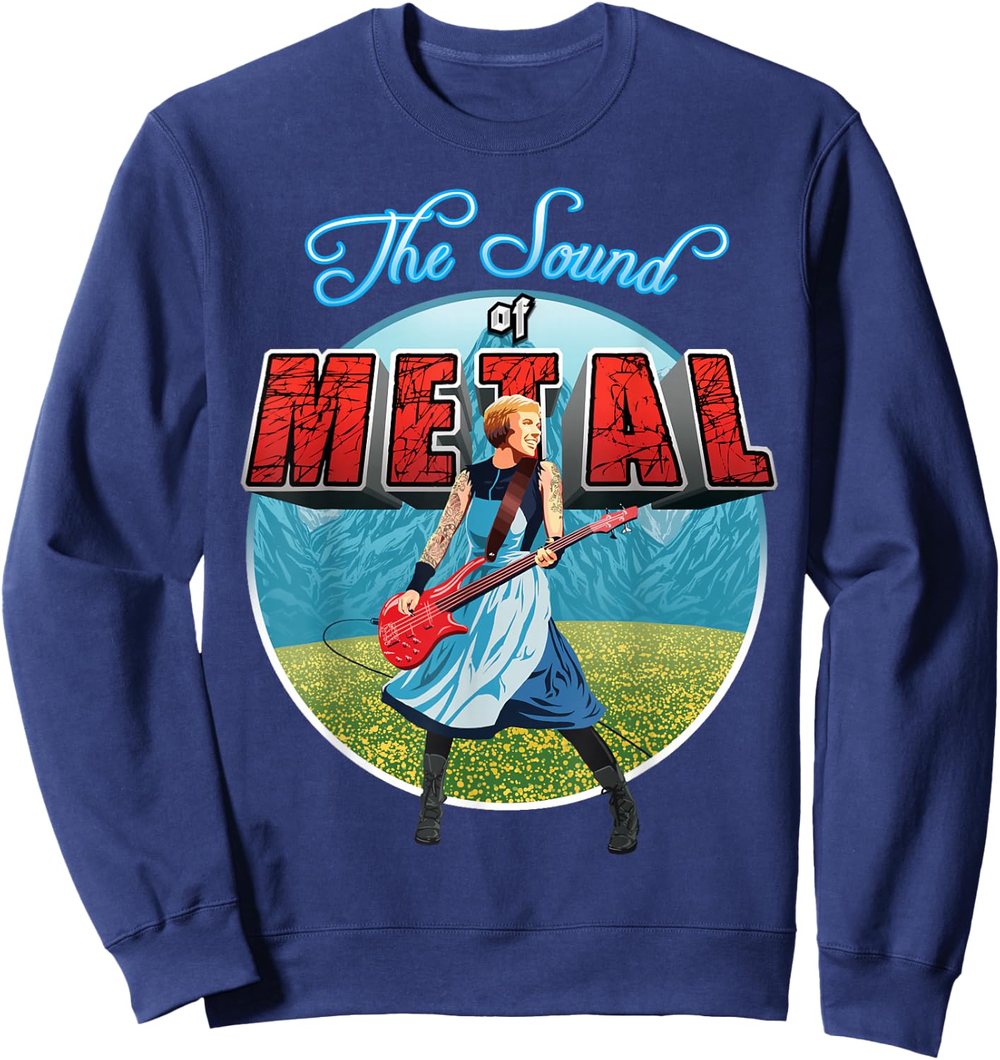 Funny Movie Heavy Metal Parody Sweatshirt - Sweatshirt | Navy