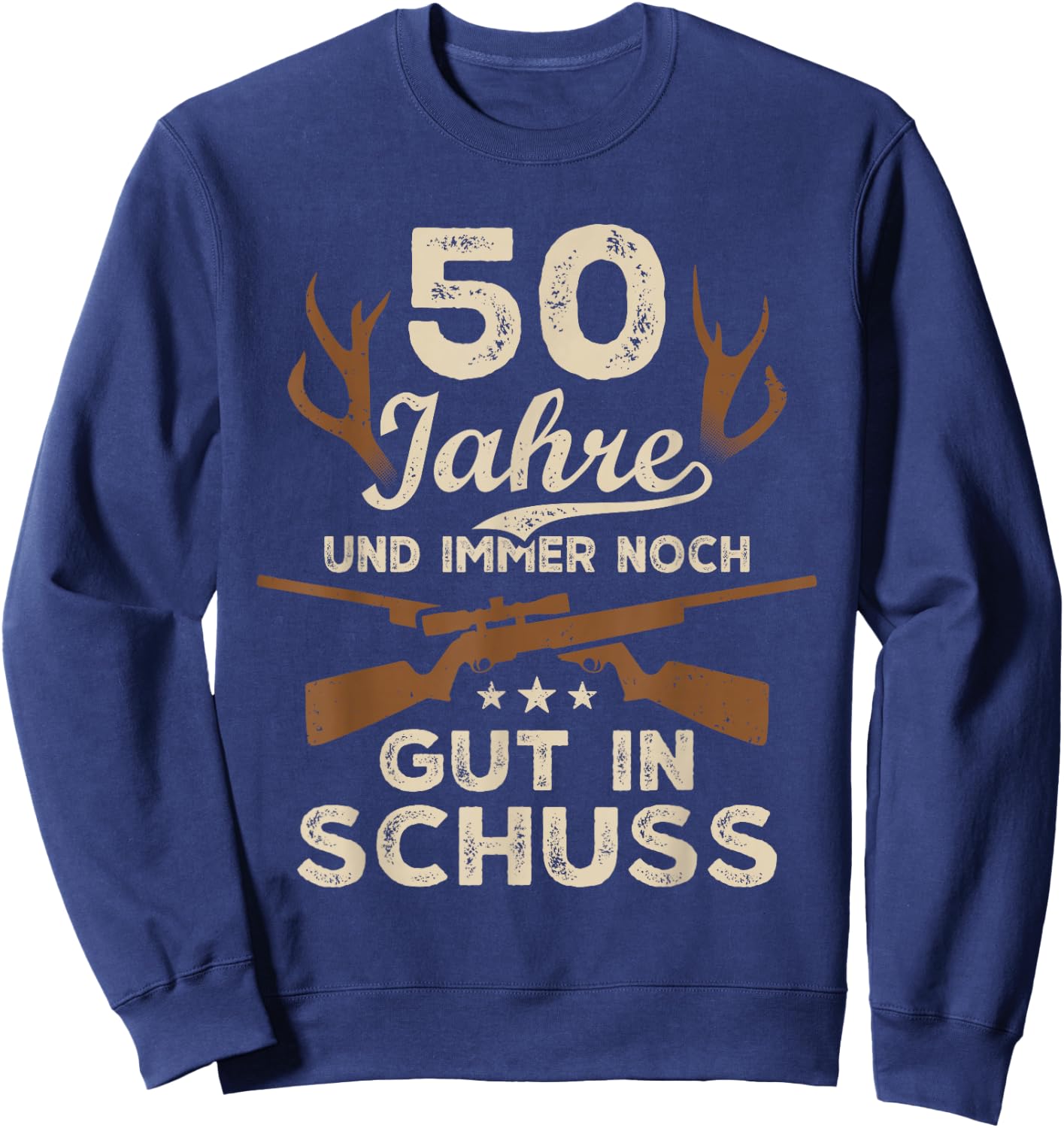 50 Jahre Jäger 50. Geburtstag Jagd Sweatshirt - Sweatshirt | Navy