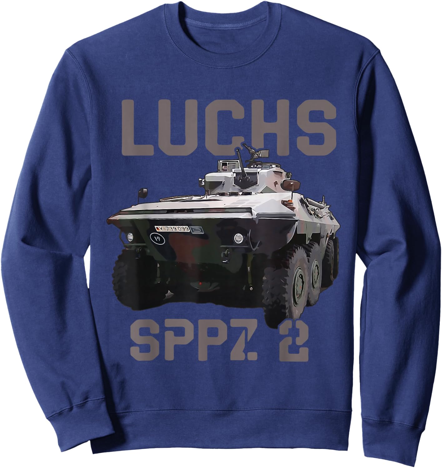 Spähpanzer Luchs Deutsches Aufklärungsfahrzeug Sweatshirt - Sweatshirt | Navy