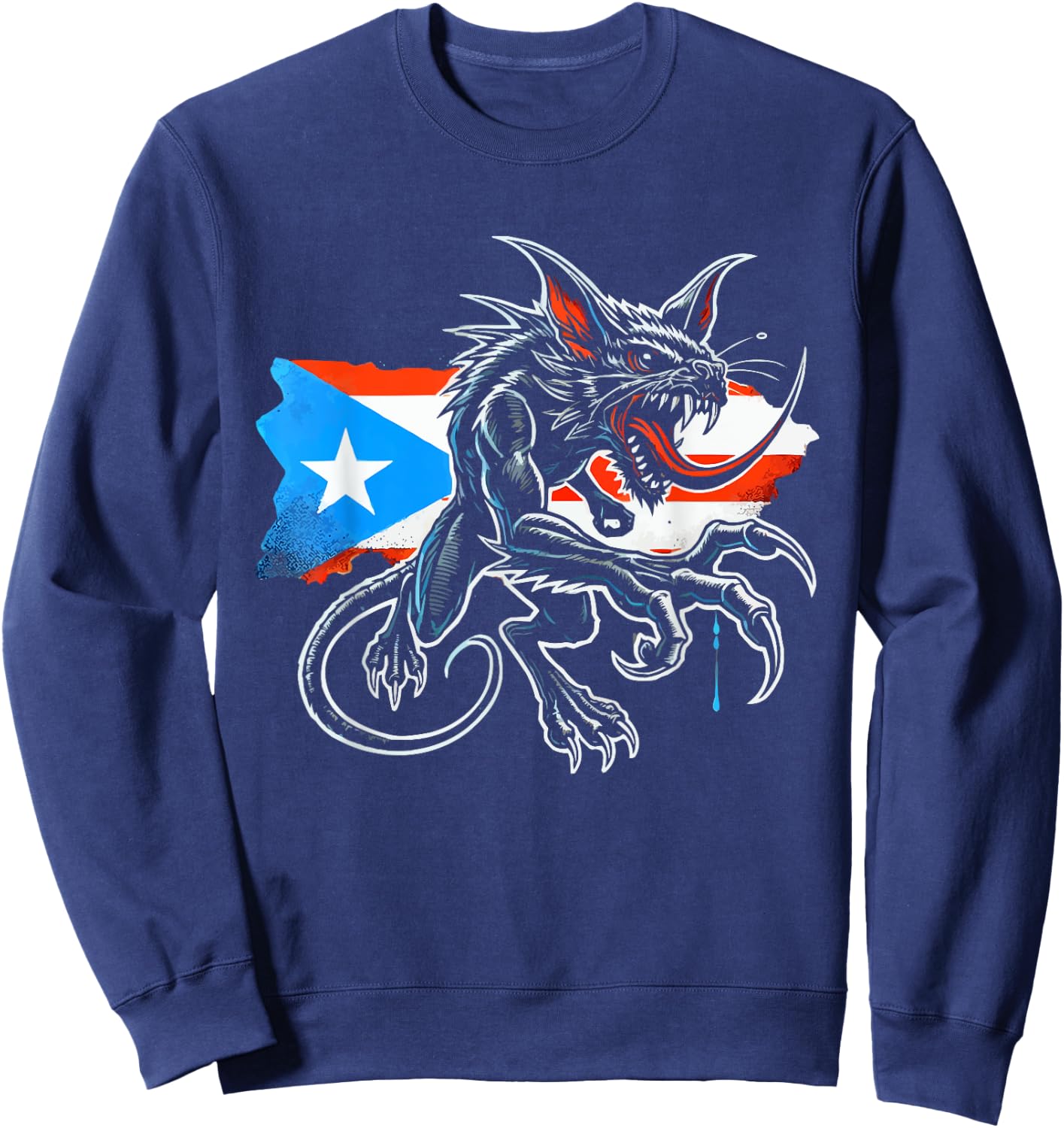Chupacabra Legendary Creature Mythical Beast Cryptozoology Sweatshirt - Sweatshirt | Navy