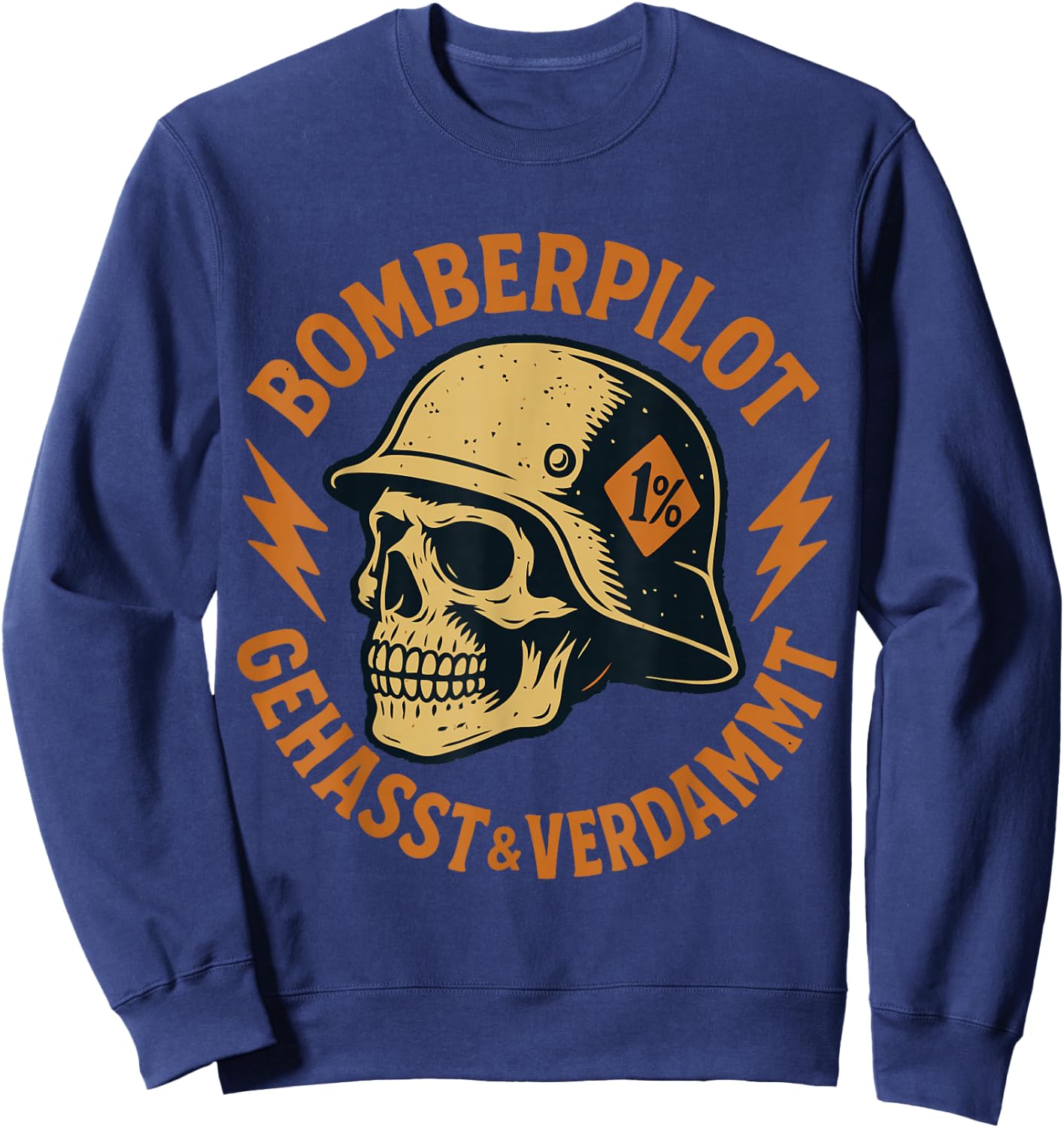 Bomberpilot - Gehasst & Verdammt - Tioz Rocker Sweatshirt - Sweatshirt | Navy