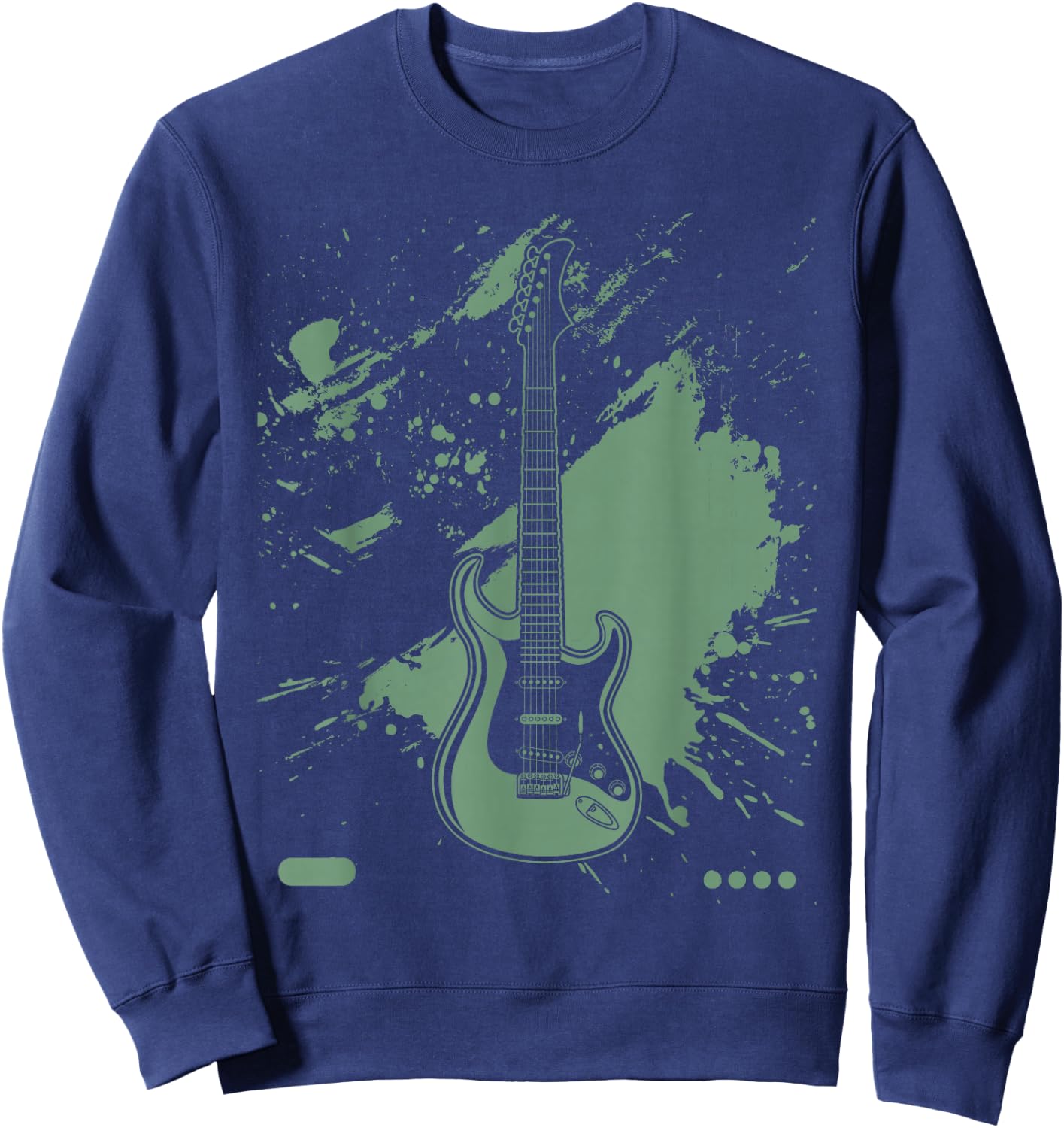 Bass Guitar Lover Art Guitarist Bass Players Vintage Guitar Sweatshirt - Sweatshirt | Navy