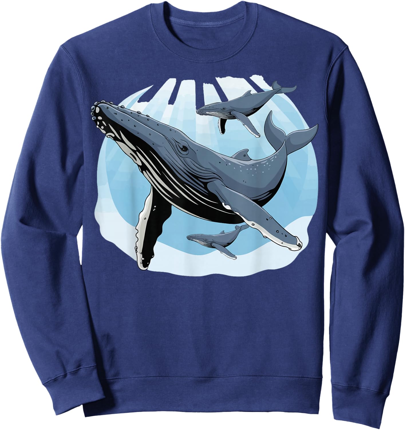 Humpback Whale Sweatshirt - Sweatshirt | Navy