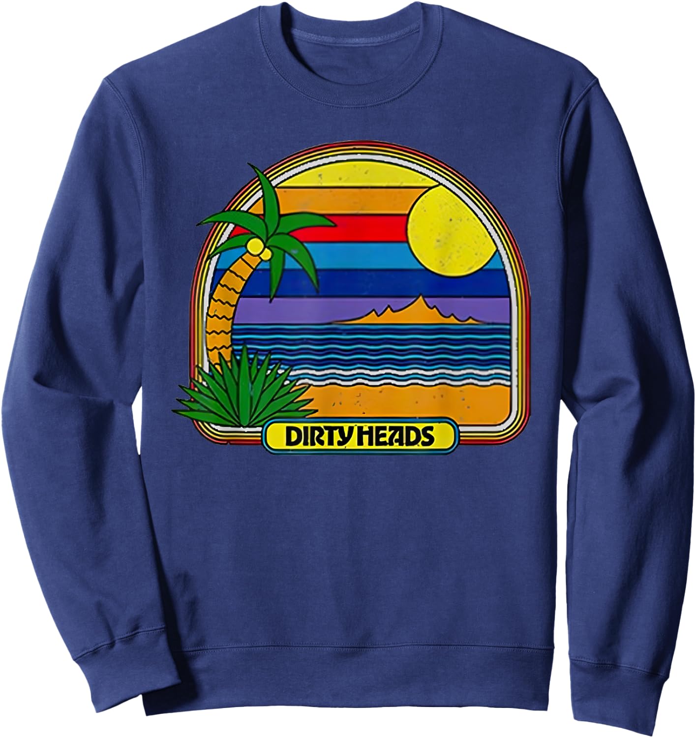 Dirty Heads Retro Beach Sweatshirt - Sweatshirt | Navy