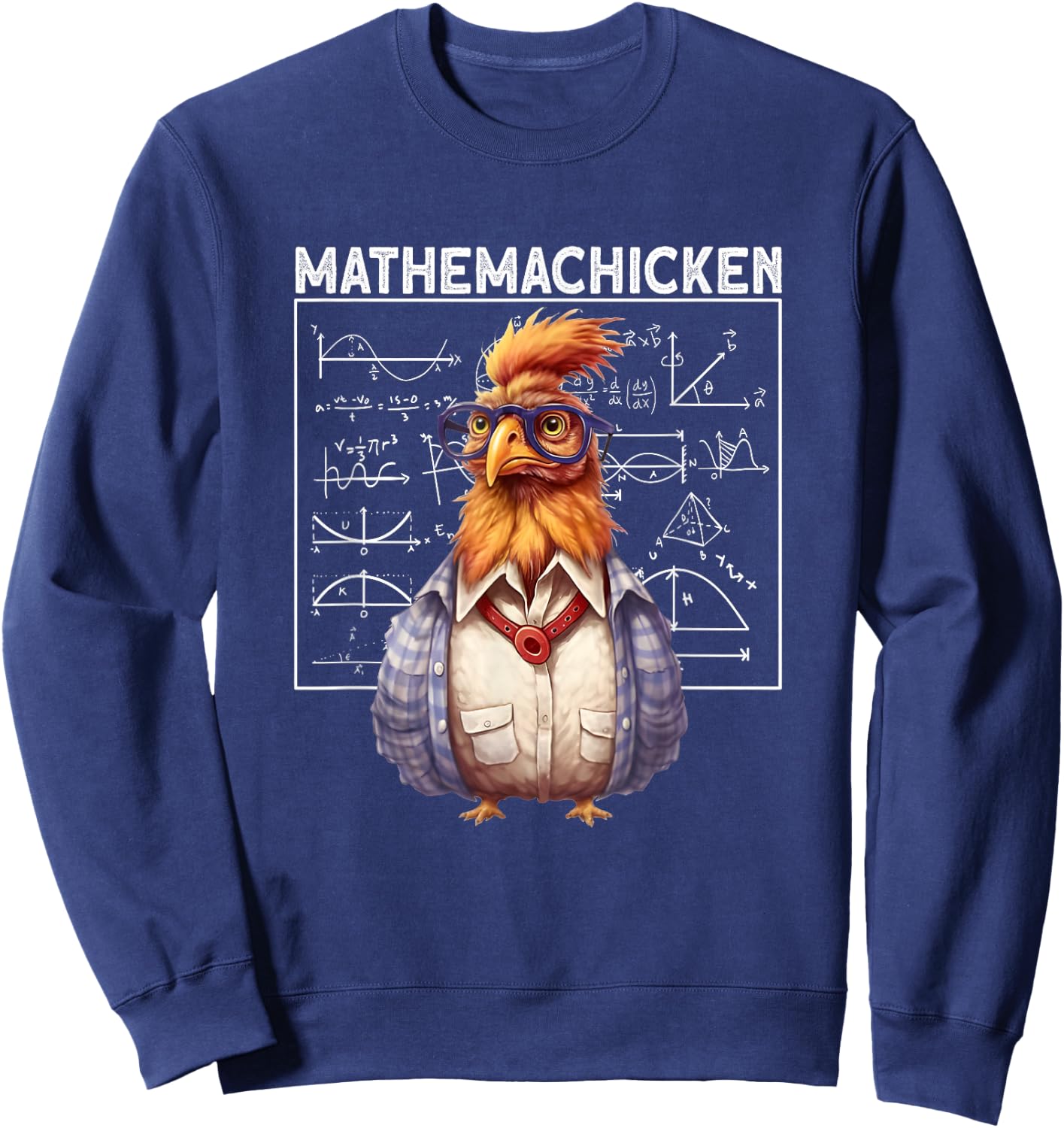 Mathemachicken Math chicken Sweatshirt - Sweatshirt | Navy