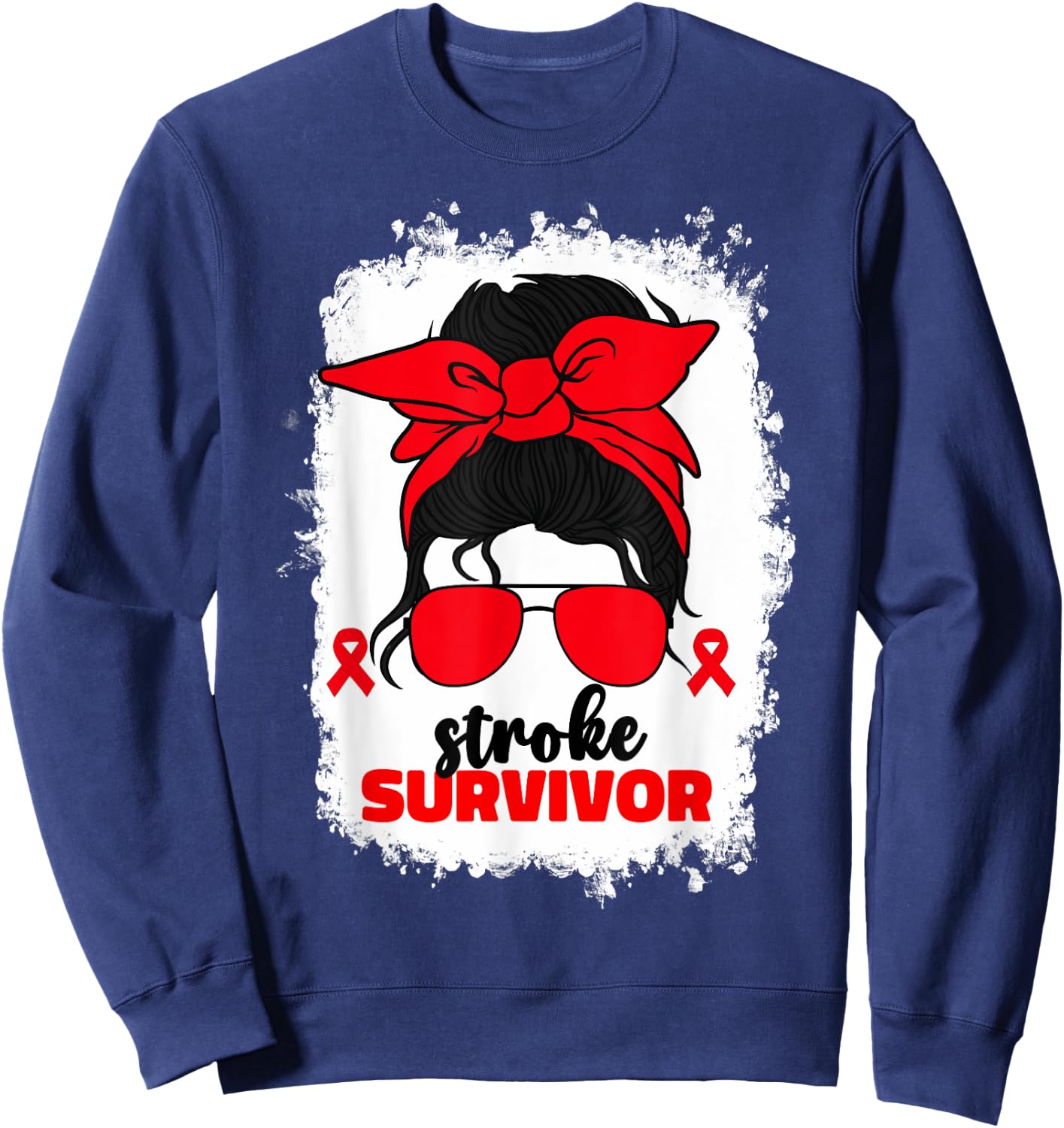 Stroke Survivor Recovery Brain Attack Stroke Awareness Month Sweatshirt - Sweatshirt | Navy