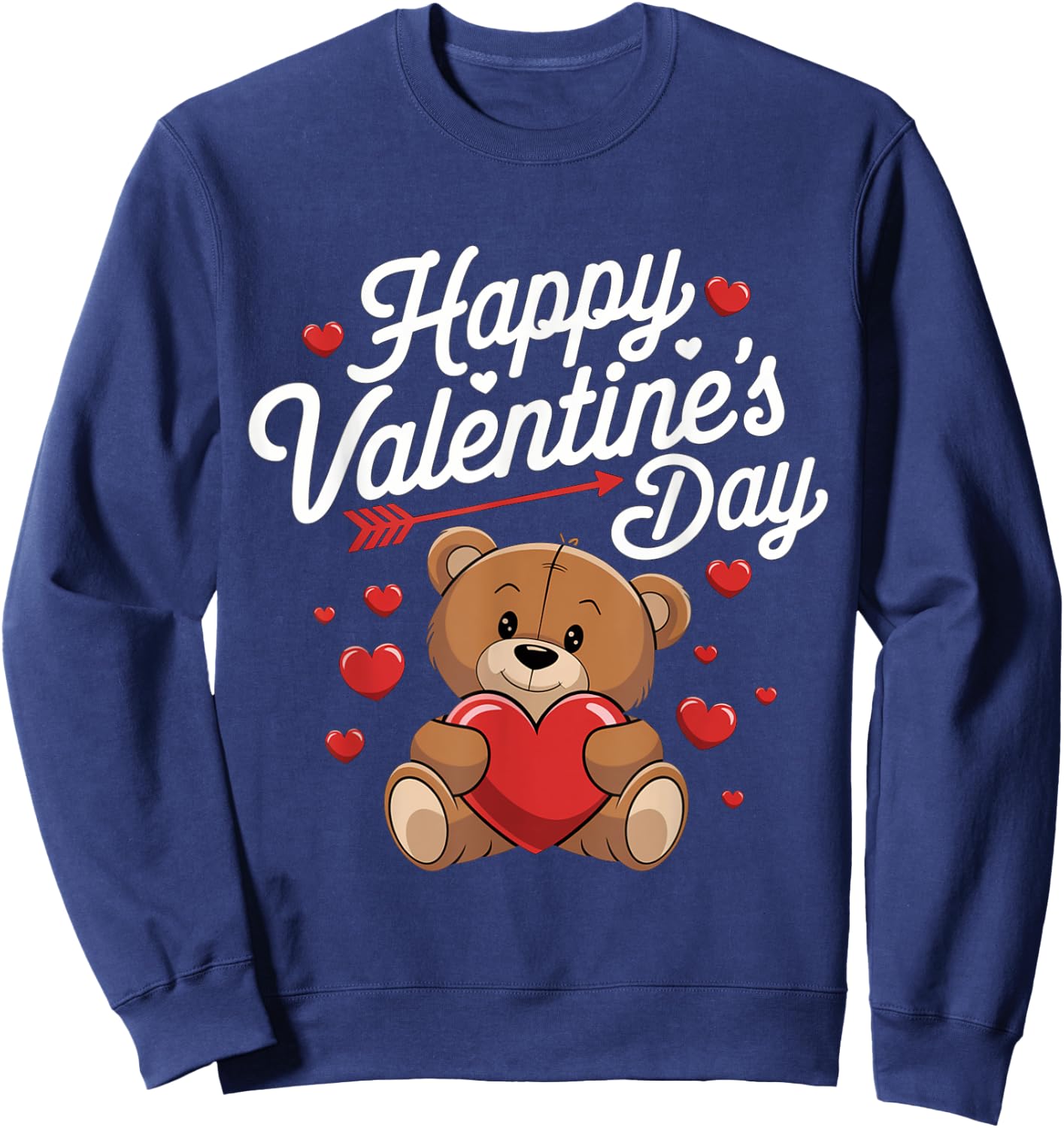 Happy Valentines Day Shirts Women Cute Valentine Sweatshirt - Sweatshirt | Navy