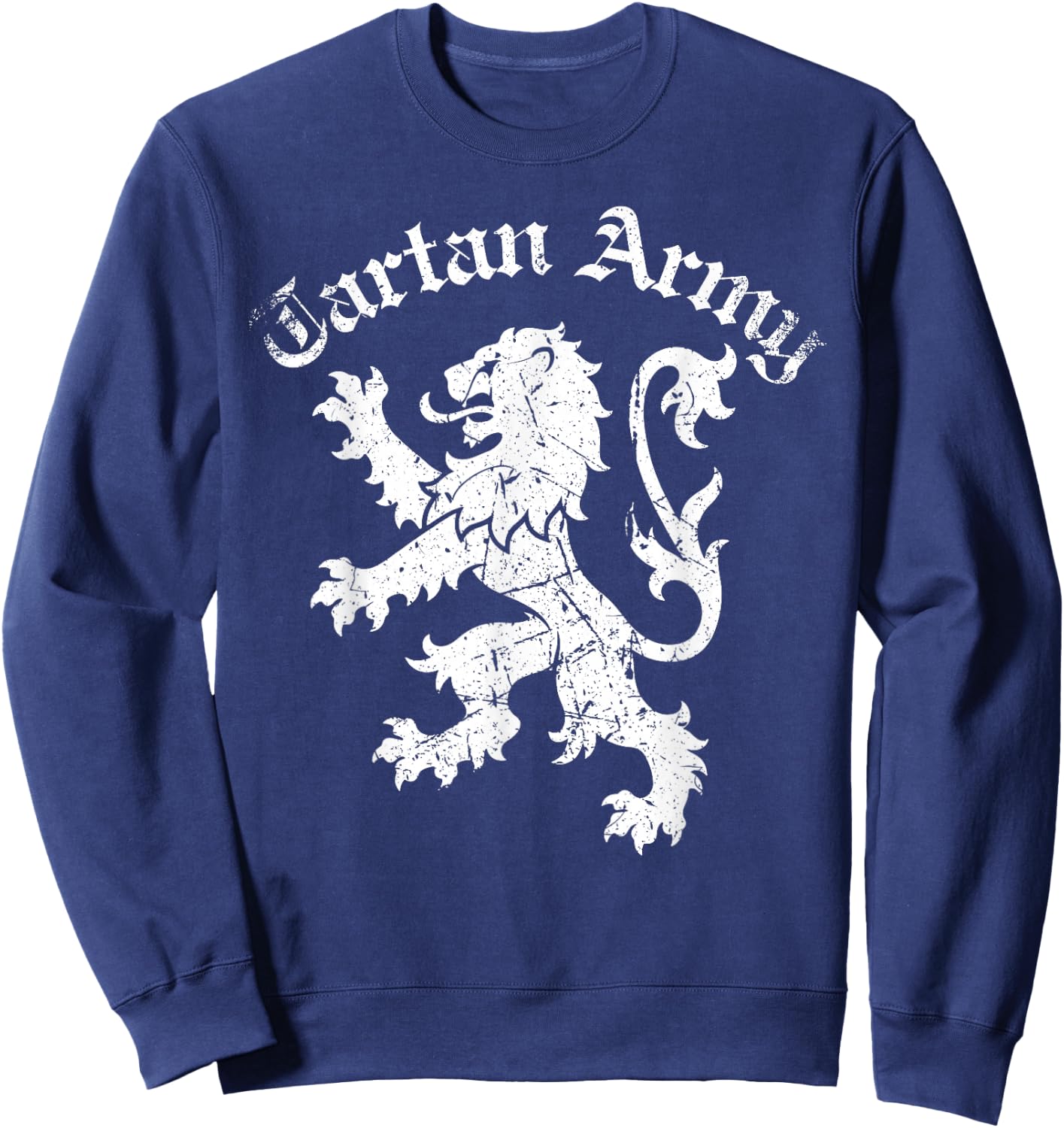 Tartan Army Scotland Patricotic Design Sweatshirt - Sweatshirt | Navy
