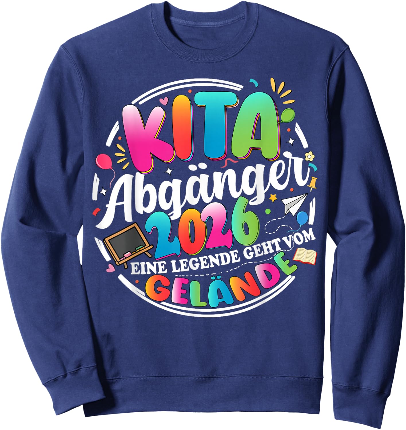 Kita abgänger 2026 Einschulung Schulkind Junge mädchen Sweatshirt - Sweatshirt | Navy