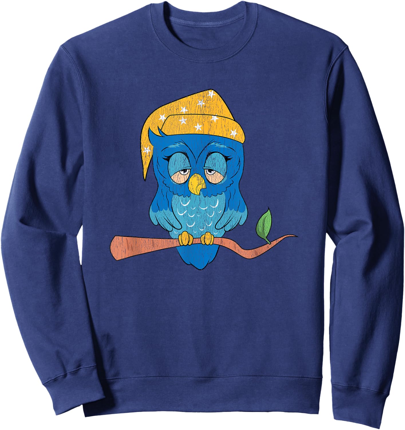 Funny Sleepy Night Owl Pjs pajamas for Owl Lovers & Owners Sweatshirt - Sweatshirt | Navy