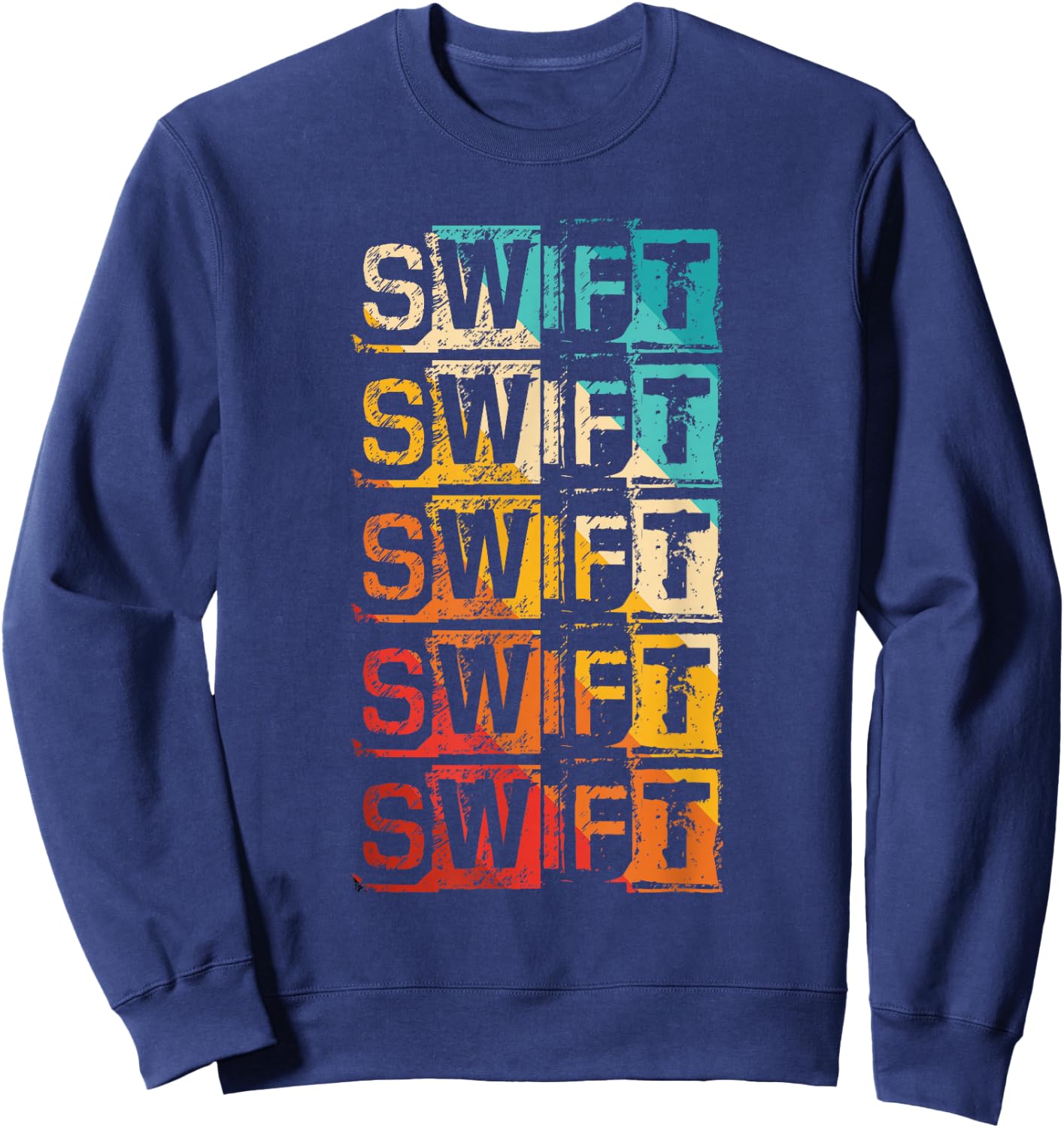 Swift Vintage Grunge Sweatshirt - Sweatshirt | Navy