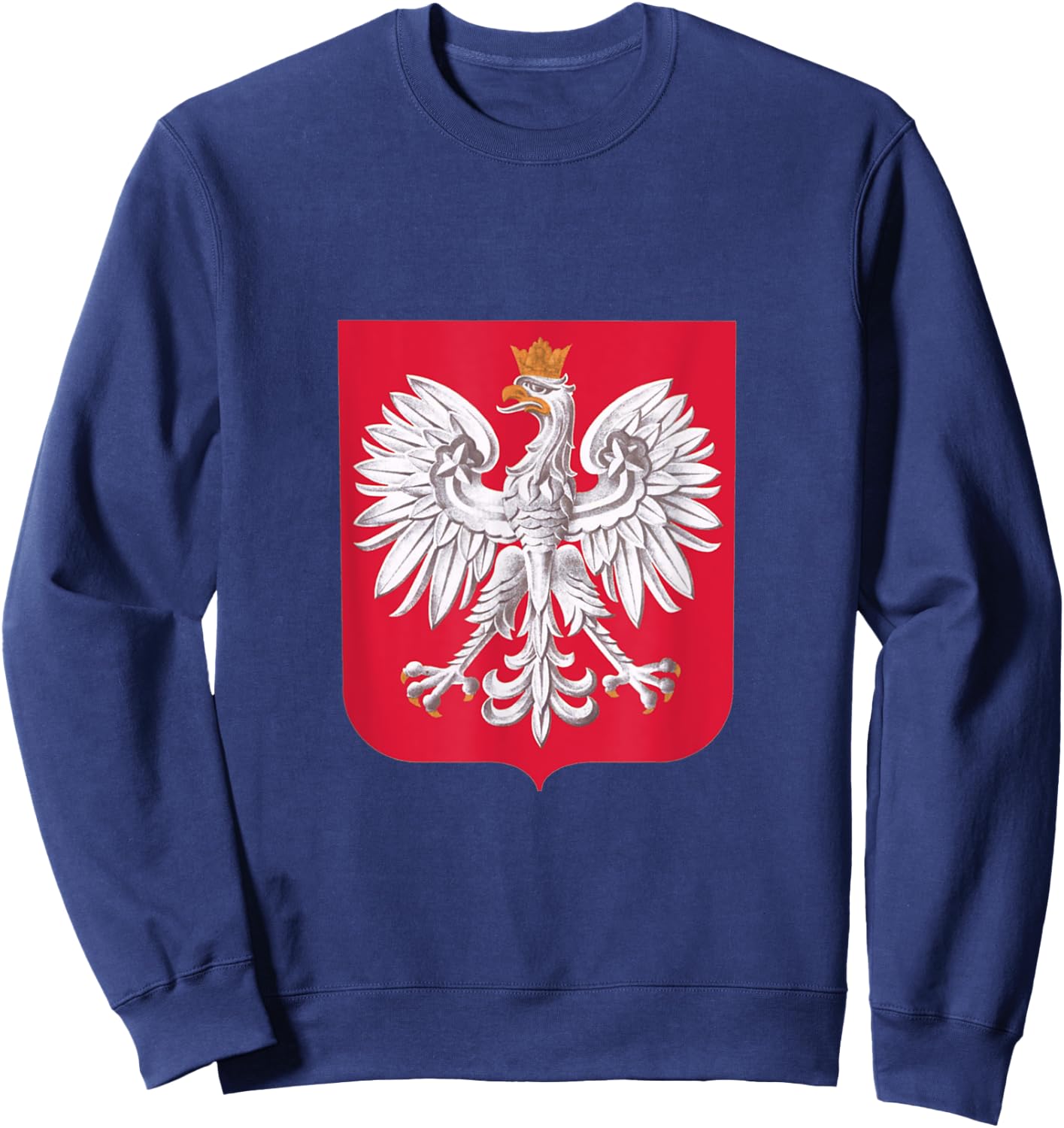 Polish Eagle Shield Poland Sweatshirt - Sweatshirt | Navy