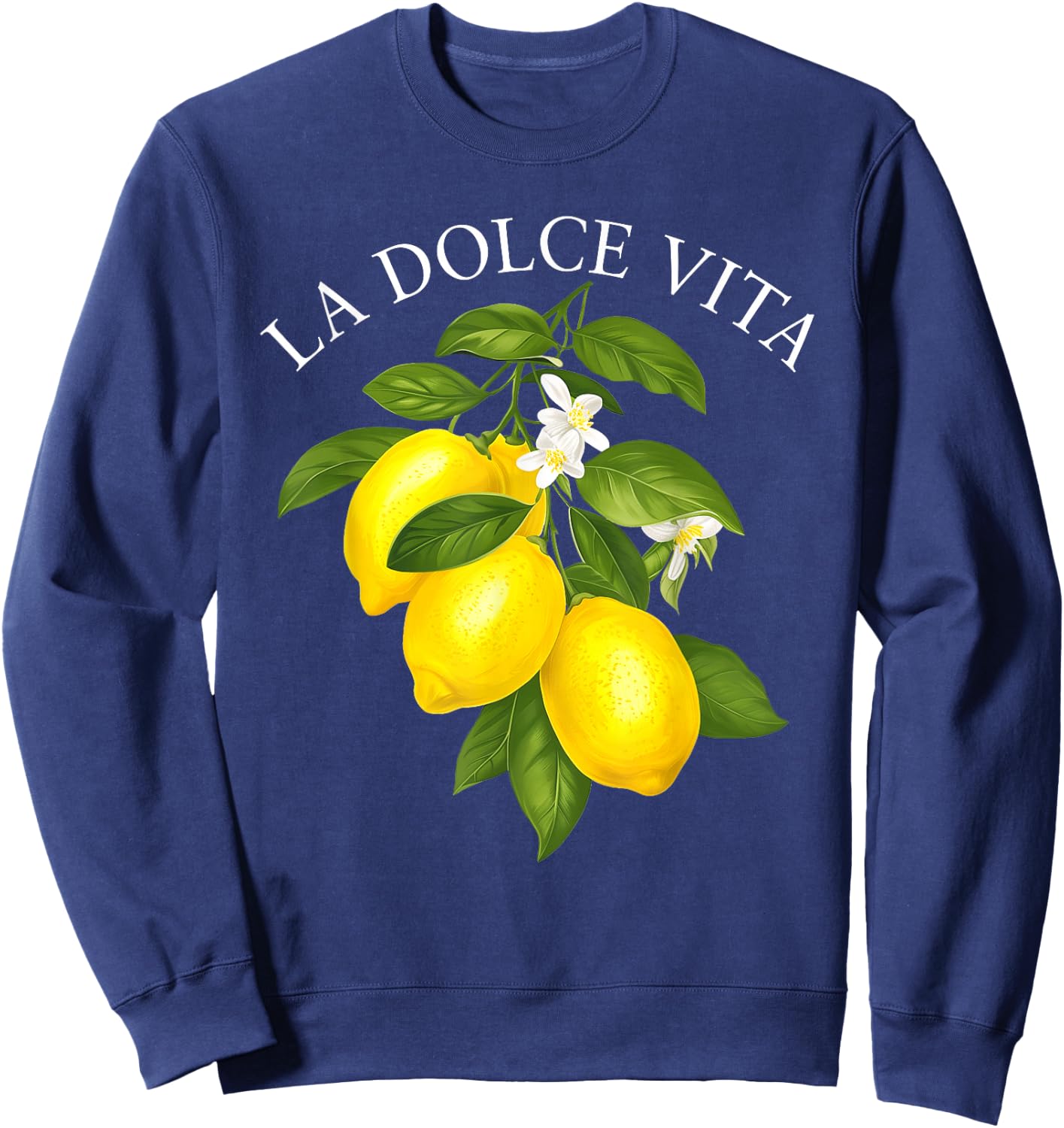 LA Dolce Vita X Limone Lemons Lemon Limoncello Spritz Sweatshirt - Sweatshirt | Navy