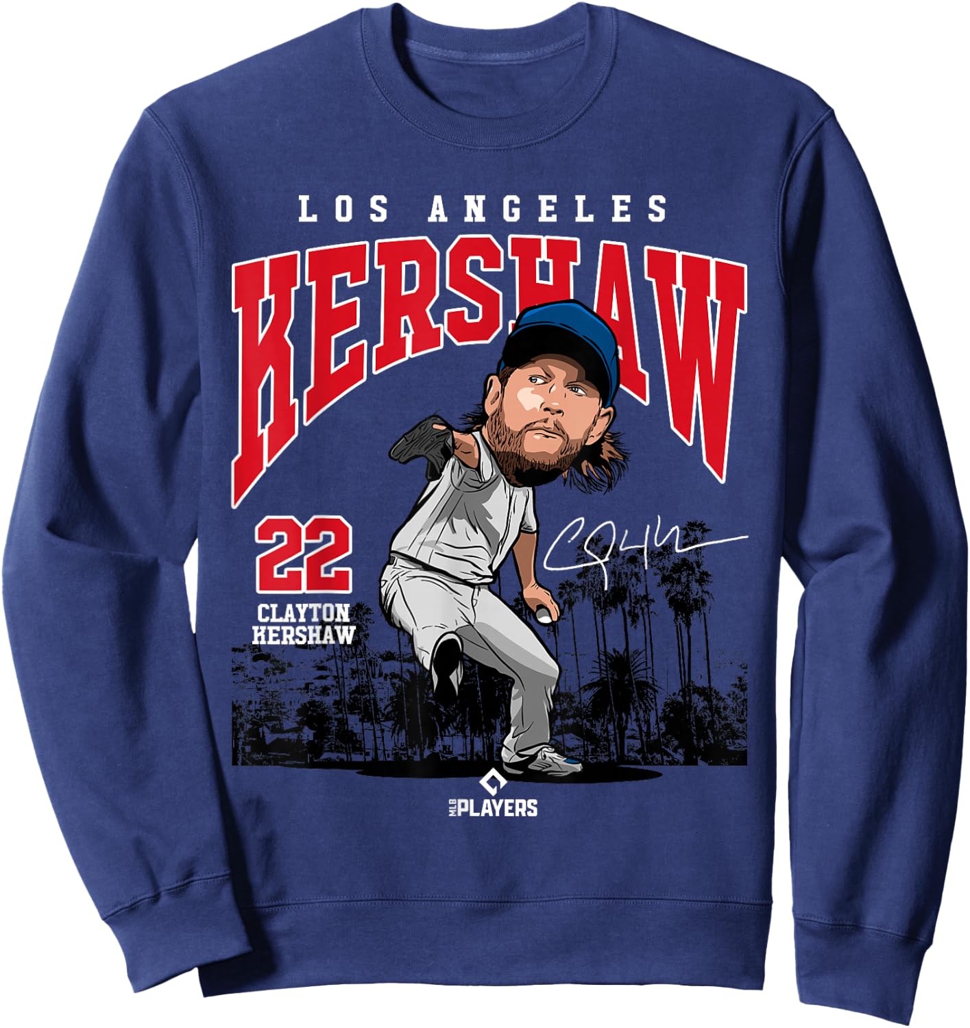 Clayton Kershaw | Los Angeles MLB Player League | MLBKER4042 Sweatshirt - Sweatshirt | Navy