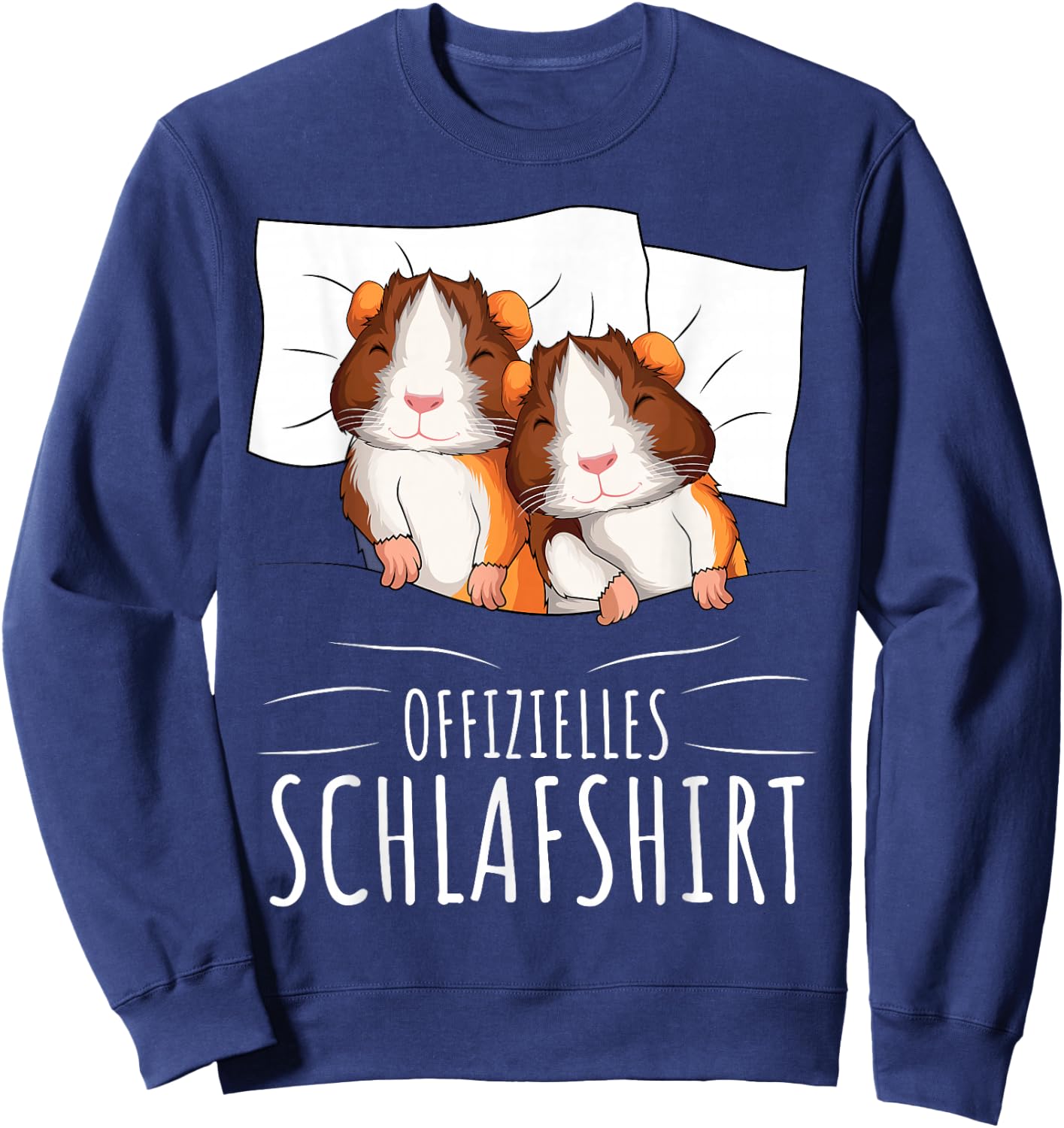 Guinea Pig Official Sleep Shirt , black Sweatshirt - Sweatshirt | Navy