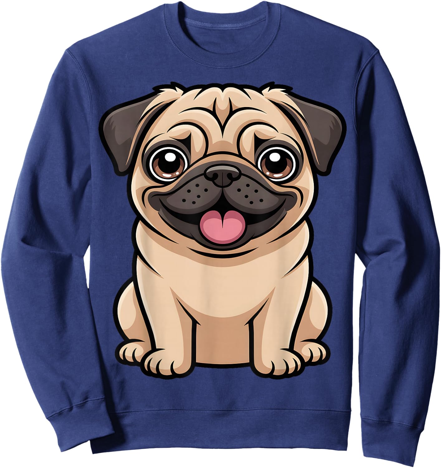 Cute Pug Lover Sweatshirt - Sweatshirt | Navy