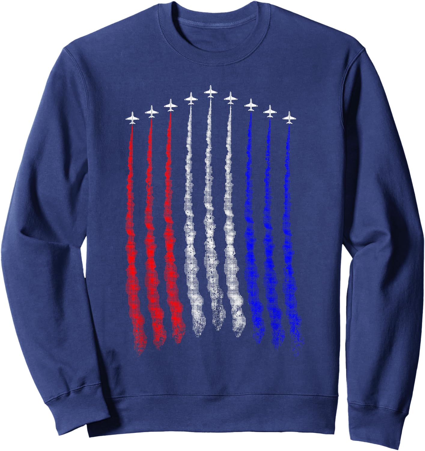 Red White Blue Air Force Flyover Sweatshirt - Sweatshirt | Navy