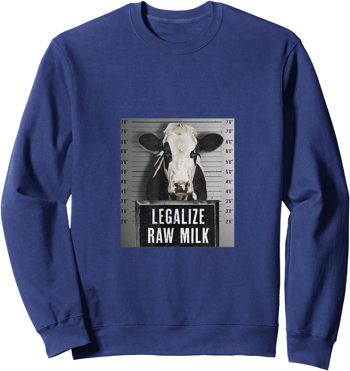 Legalize Raw Milk - Drink Raw Milk Design Sweatshirt - Sweatshirt | Navy