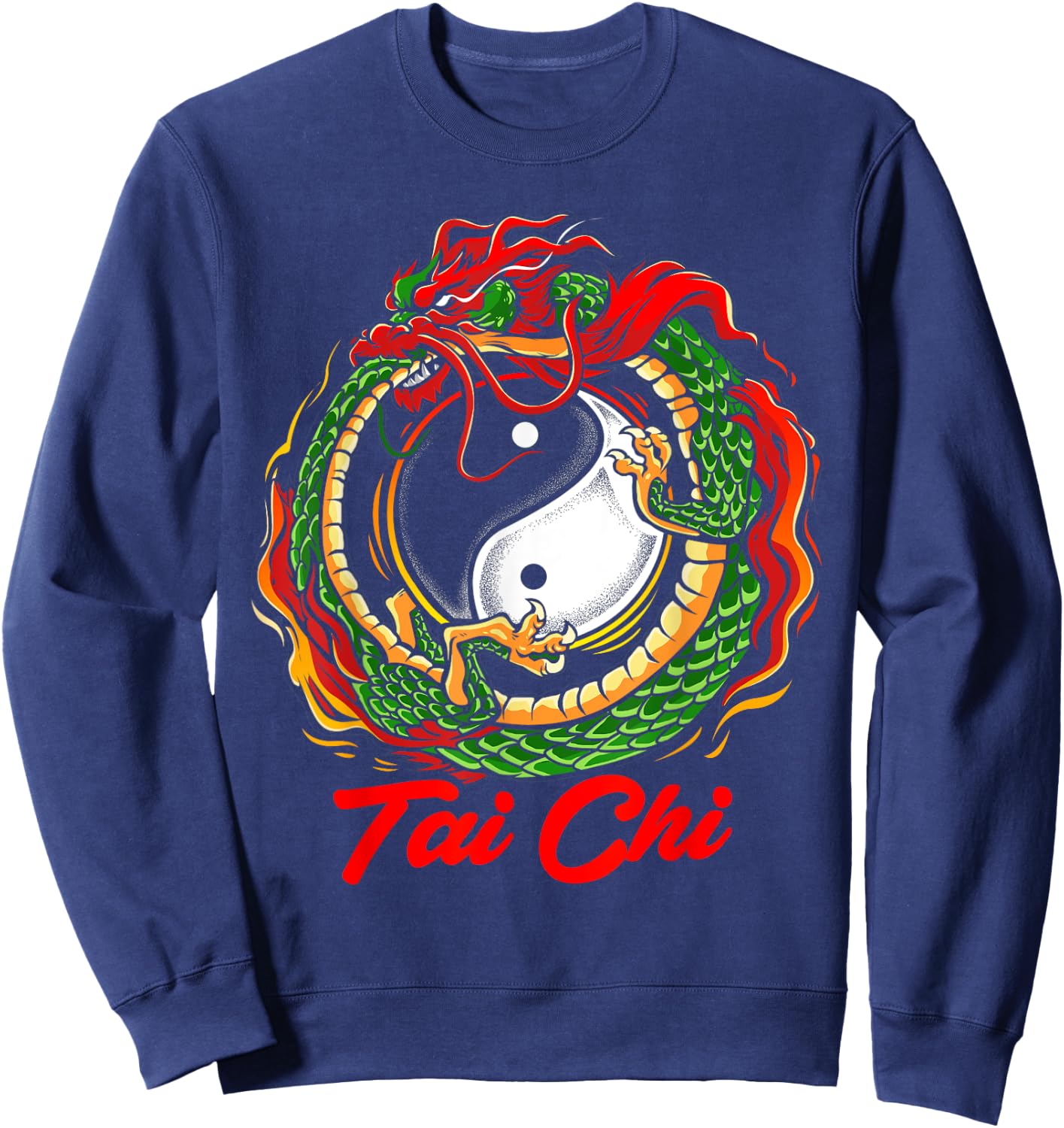 Chinese Dragon Tai Chi Apparel Sweatshirt - Sweatshirt | Navy
