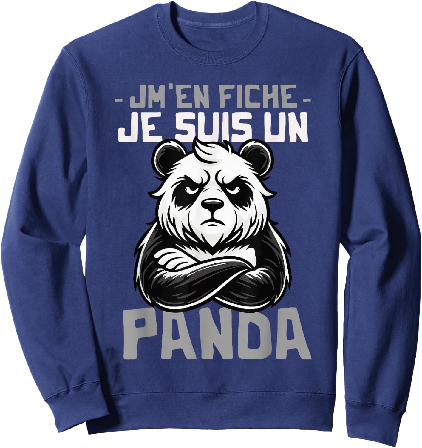 Idea Je suis un Panda Funny Funny Panda Motif Giant Panda , Black, S Sweatshirt - Sweatshirt | Navy