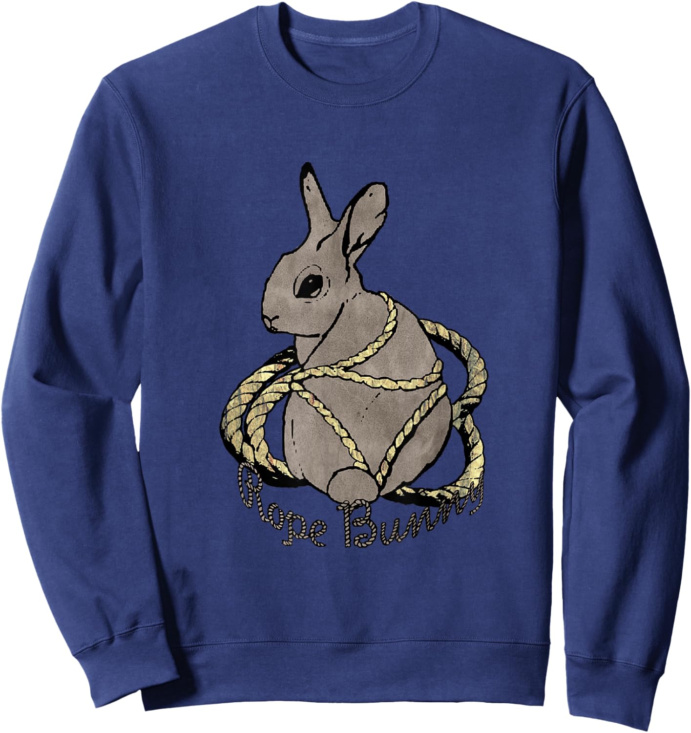 Rope Bunny - Shibari and Kink Lovers Sweatshirt - Sweatshirt | Navy