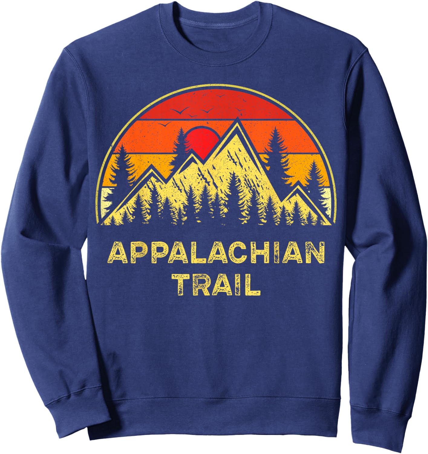 Vintage Appalachian Trail Nature Hiking Mountains Souvenir Sweatshirt - Sweatshirt | Navy