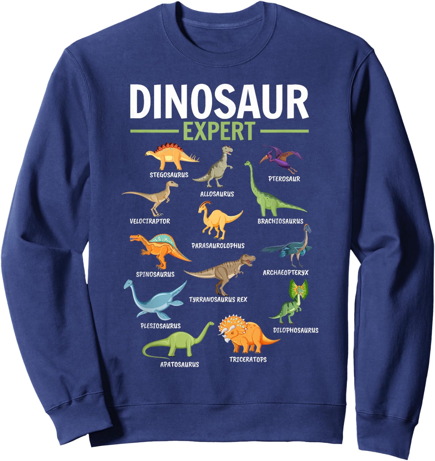 Dino Dinosaur Expert Sweatshirt - Sweatshirt | Navy