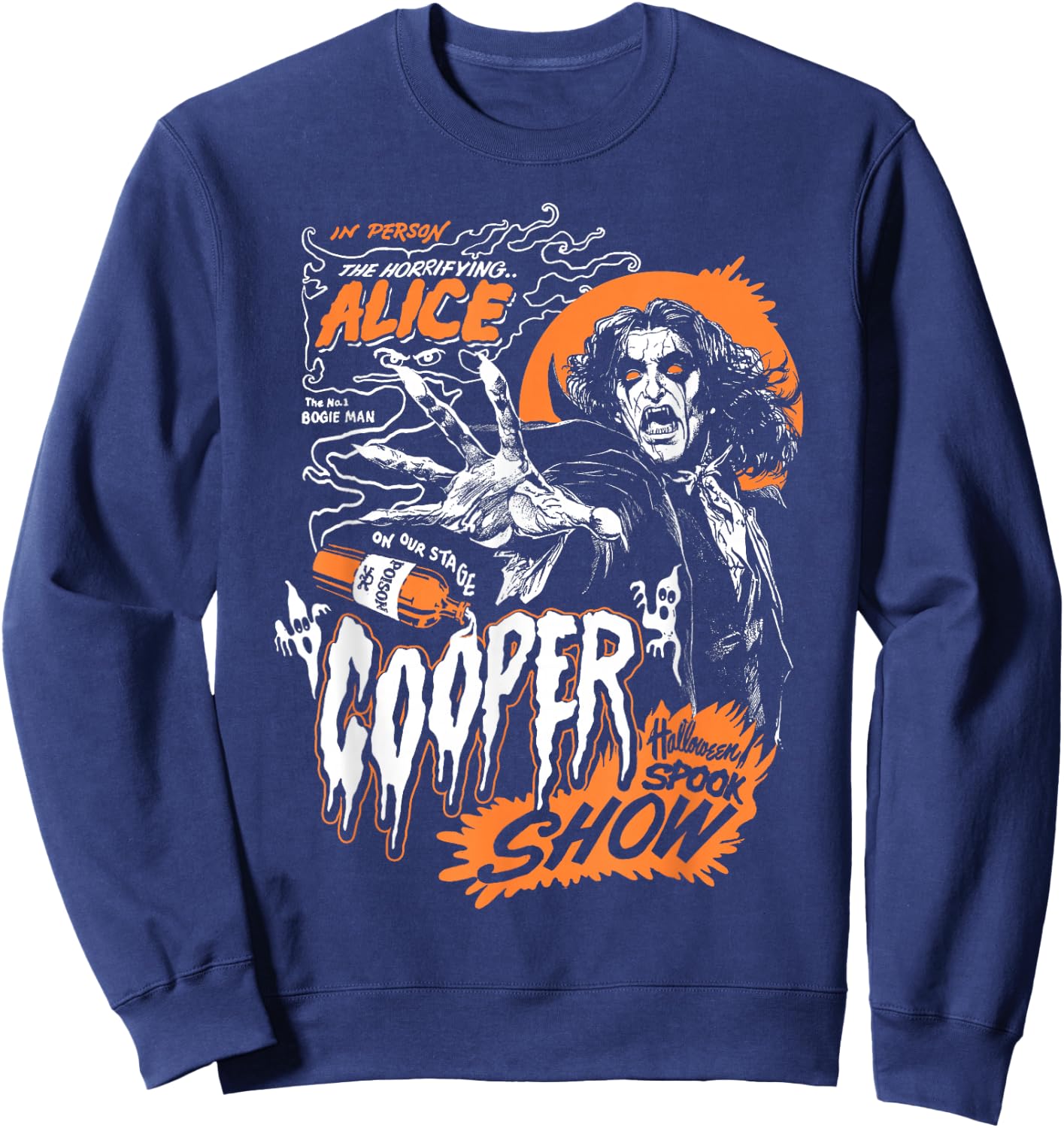 Alice Cooper Boogie Man , black Sweatshirt - Sweatshirt | Navy