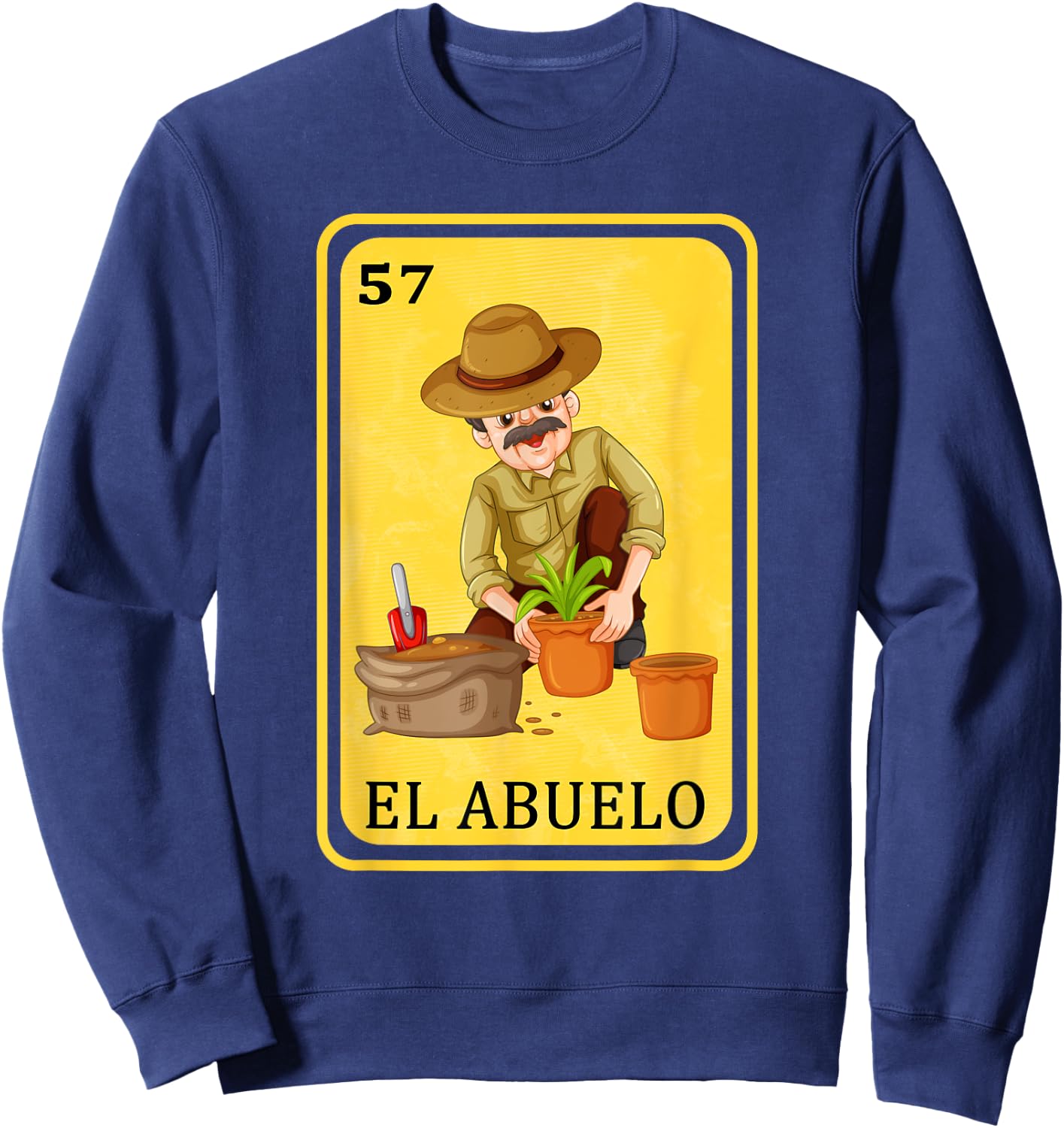 Spanish-Mexican Bingo Funny Gifts - El Abuelo Sweatshirt - Sweatshirt | Navy