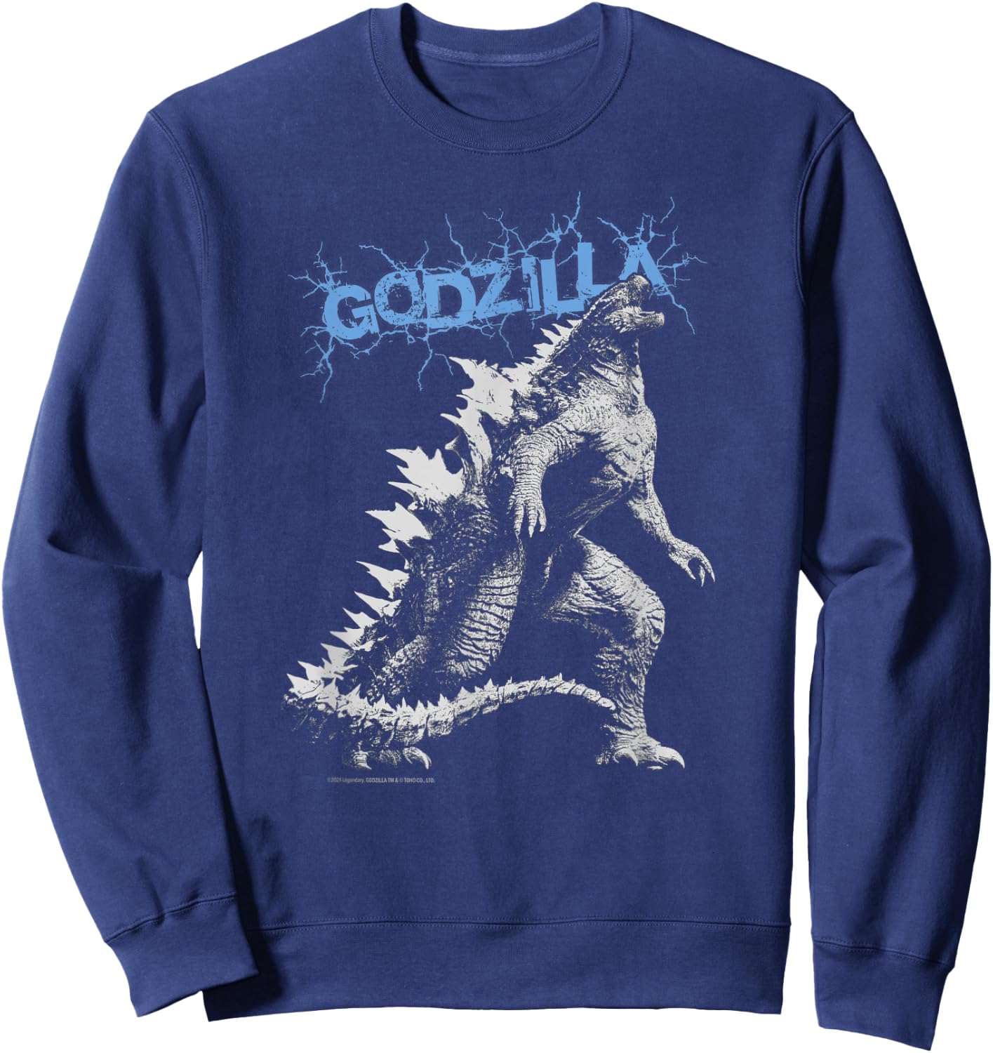 Godzilla x Kong - Adult , Black, S, Short Sleeve, Classic, Cartoon, Kaiju Fans, Kids, Adults Sweatshirt - Sweatshirt | Navy