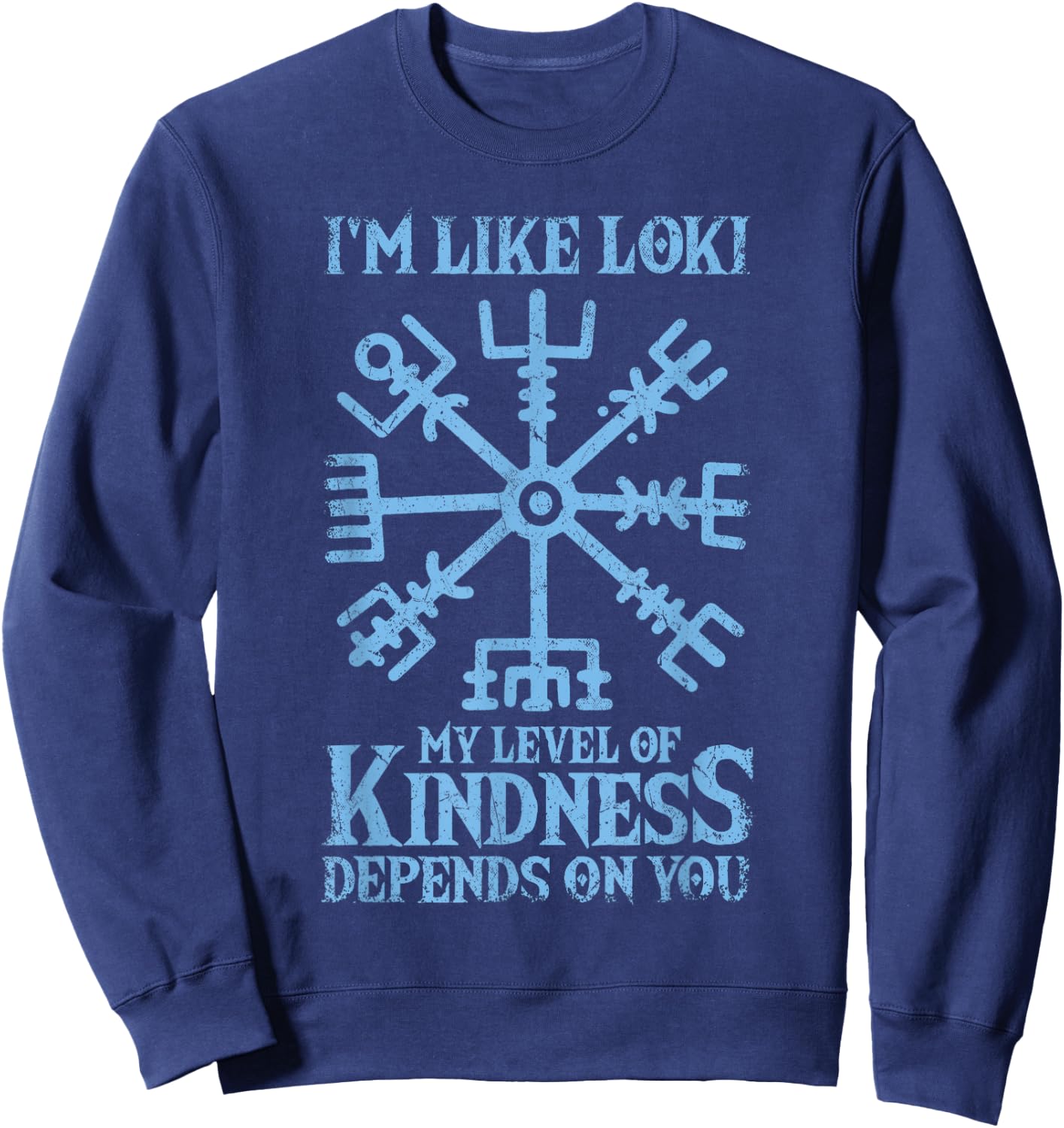 Loki Viking Norse Mythology God Loki , Black, S Sweatshirt - Sweatshirt | Navy