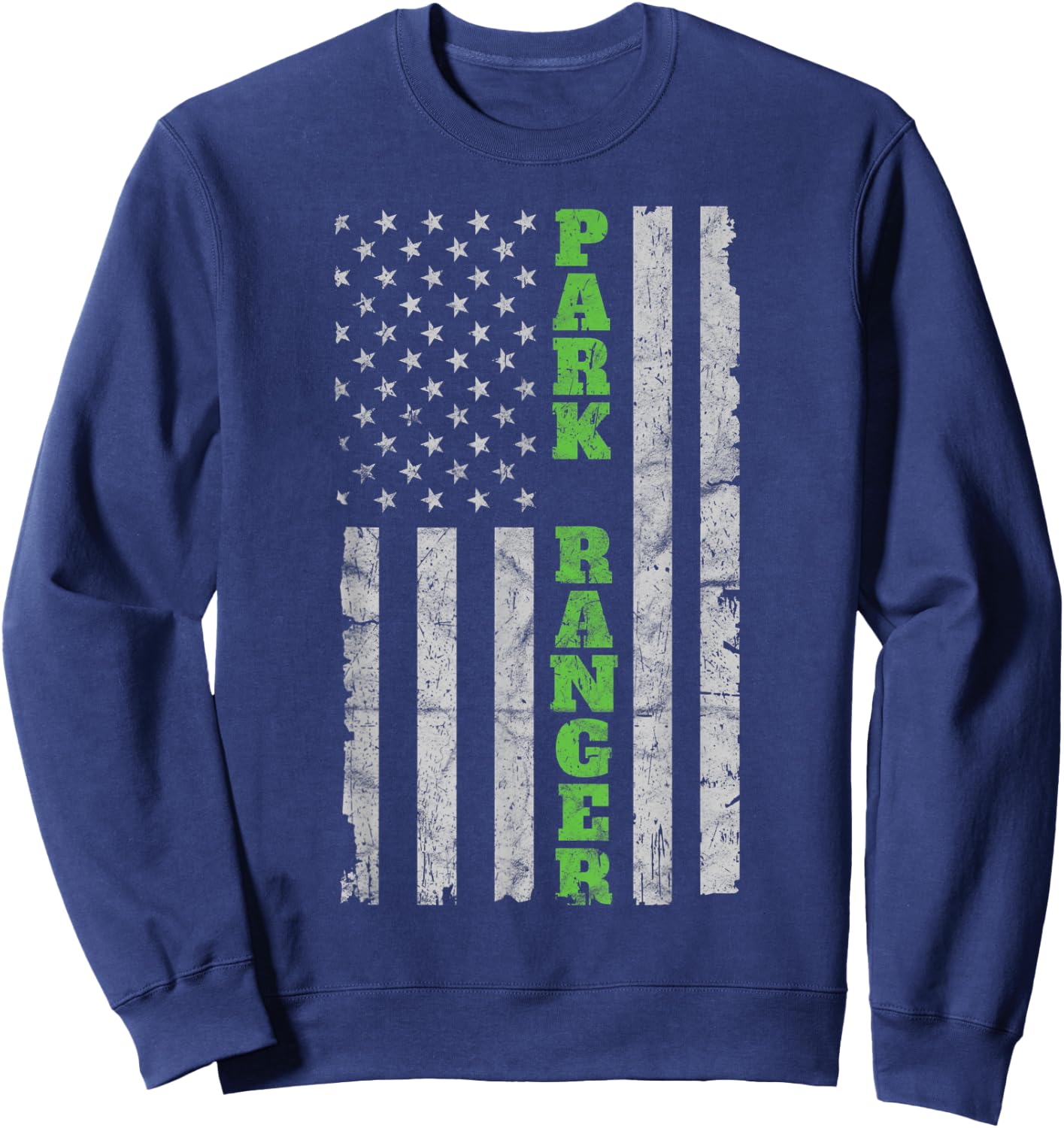 USA Park Ranger - American Flag Sweatshirt - Sweatshirt | Navy