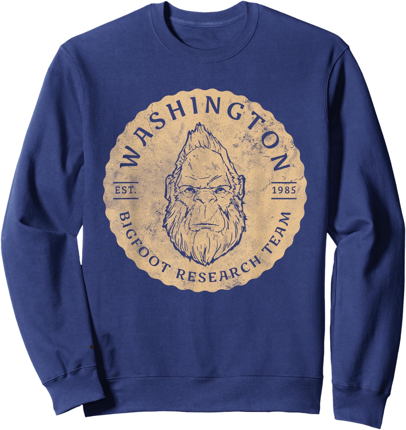 Bigfoot Research Team for Washington Sasquatch Believers Sweatshirt - Sweatshirt | Navy