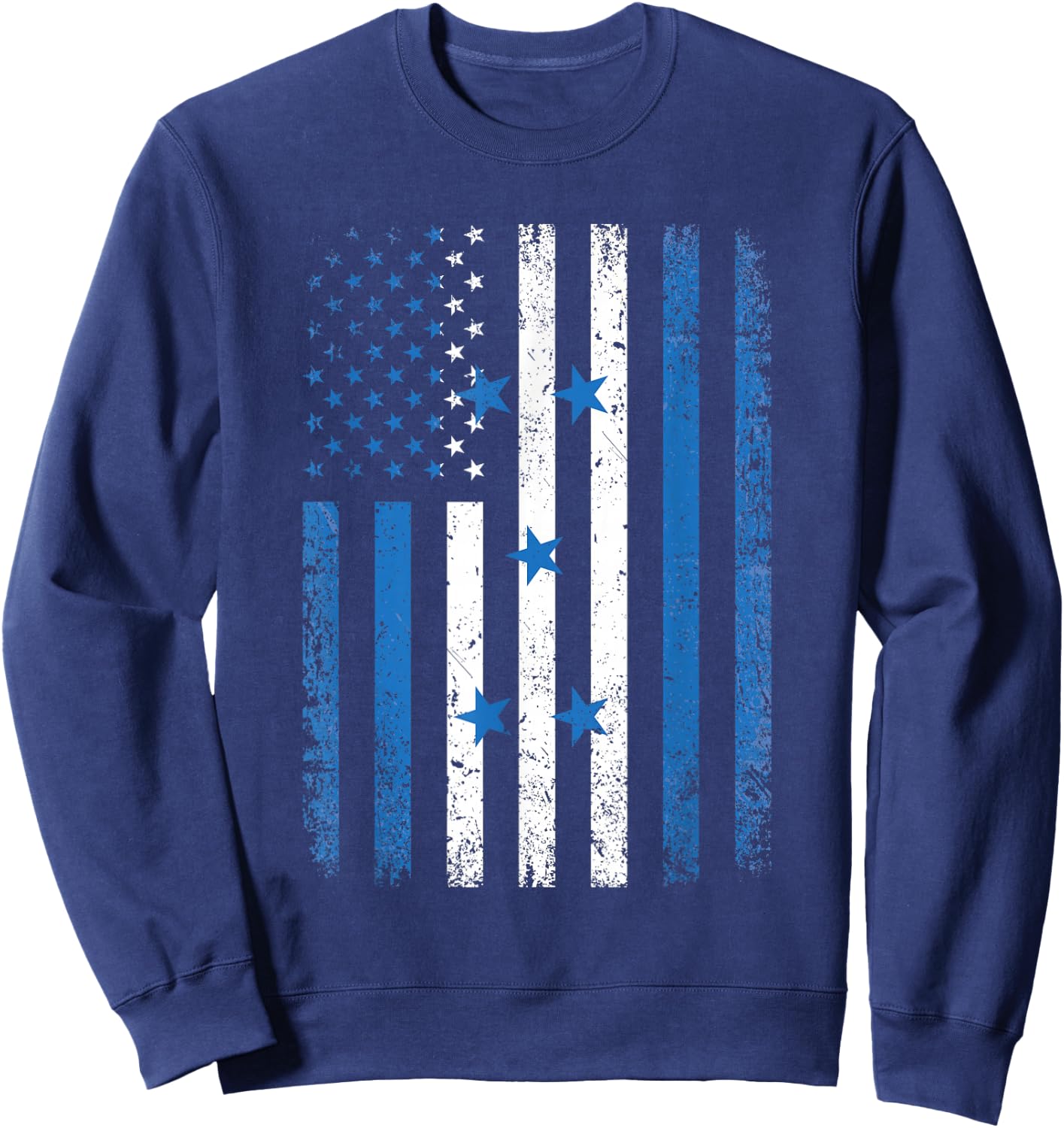 Honduras USA Flag 4th of July Patriot American Honduran Flag Sweatshirt - Sweatshirt | Navy