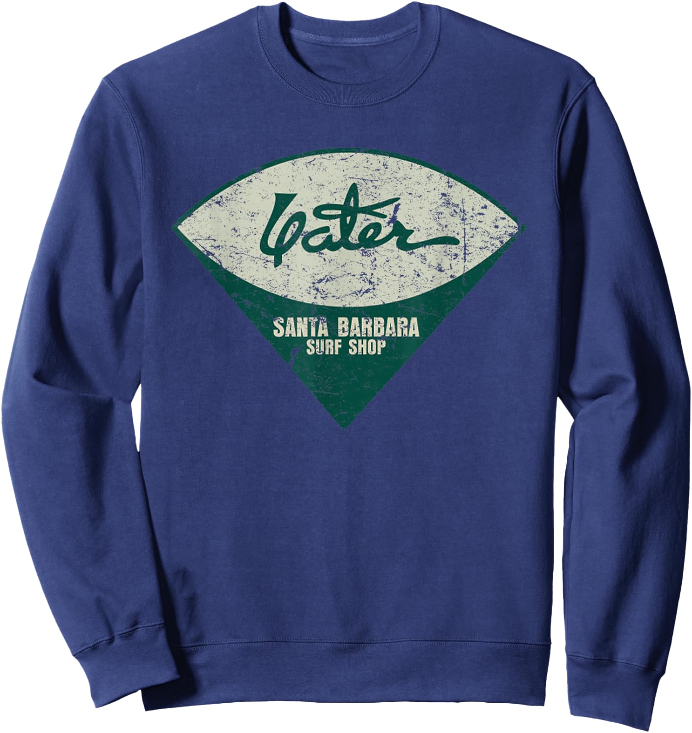 Vintage Yater Surf Surfboards Distressed Men And Women Sweatshirt - Sweatshirt | Navy