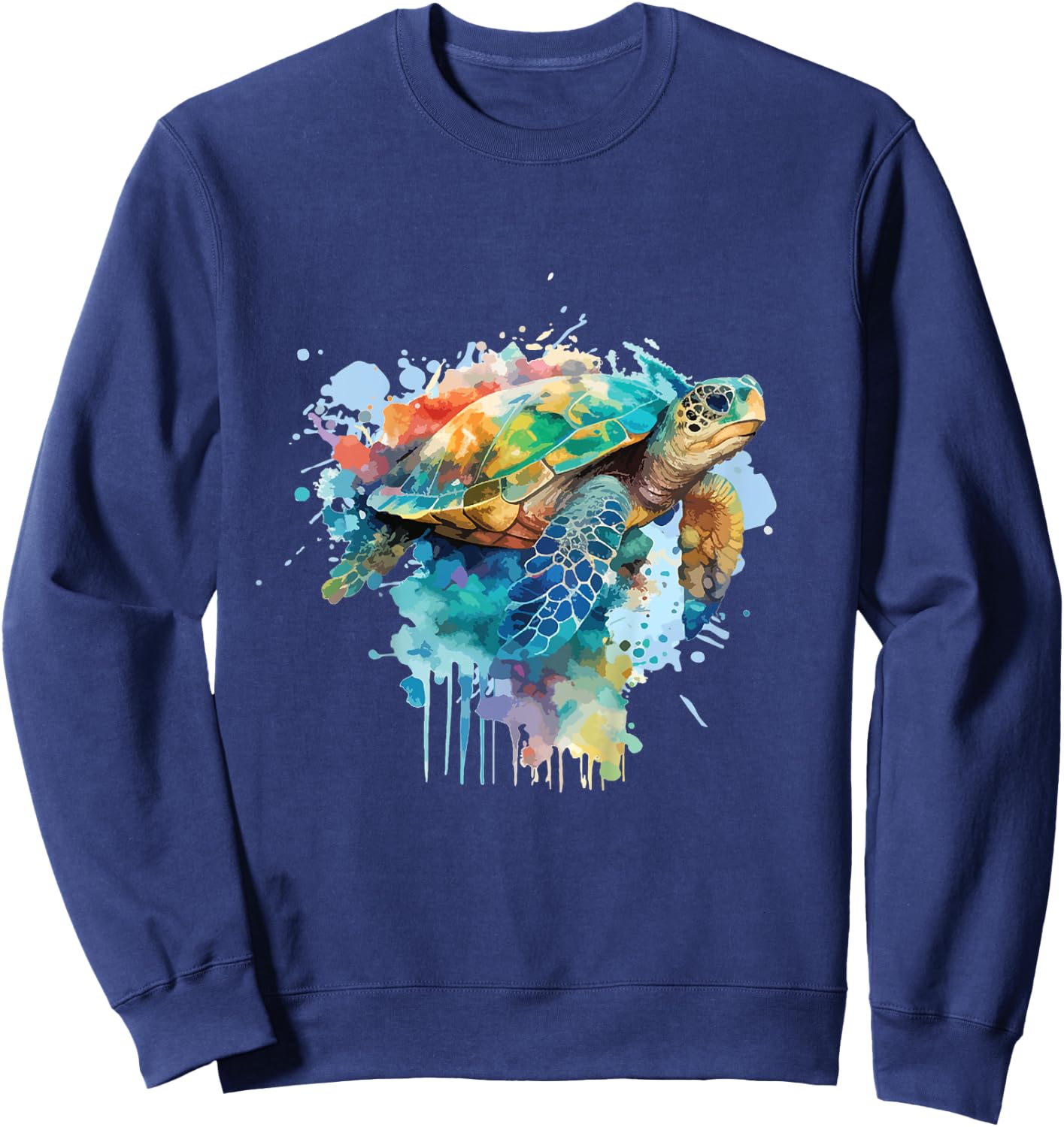 Kinder Schildkröten Kinder Wasserschildkröte Ozean Meer Schildkröte Sweatshirt - Sweatshirt | Navy