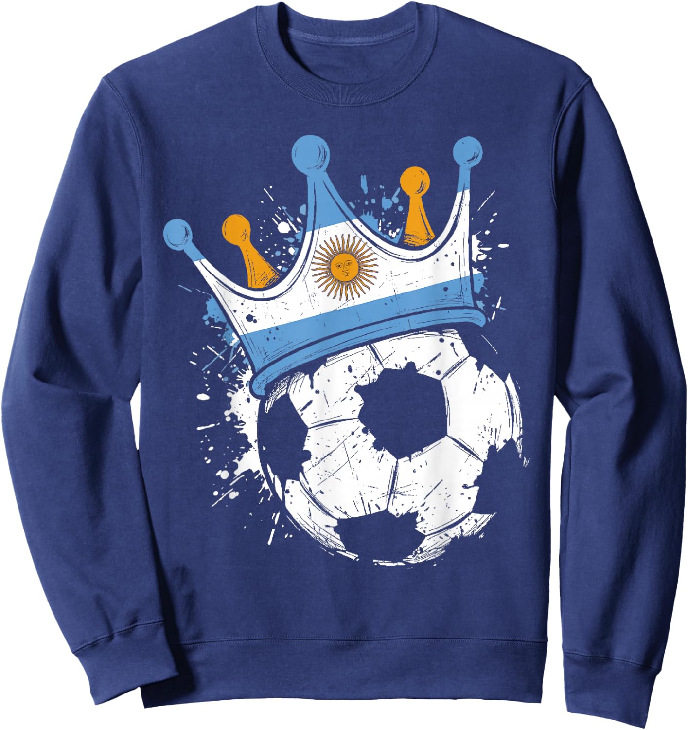 Argentinian Flag Novelty Argentina Sweatshirt - Sweatshirt | Navy