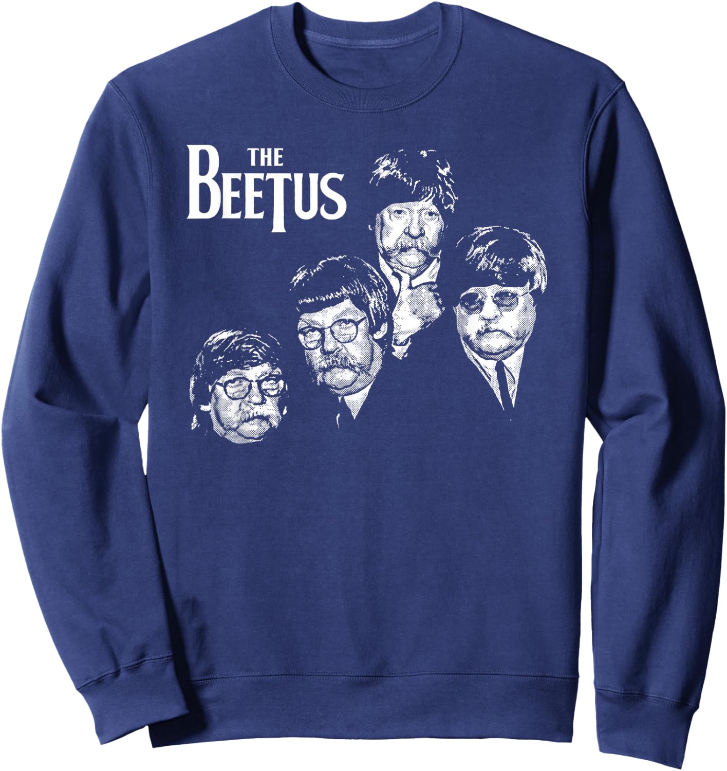 The Beetus Funny Retro 1960s Rock Music Diabeetus Vintage Sweatshirt - Sweatshirt | Navy