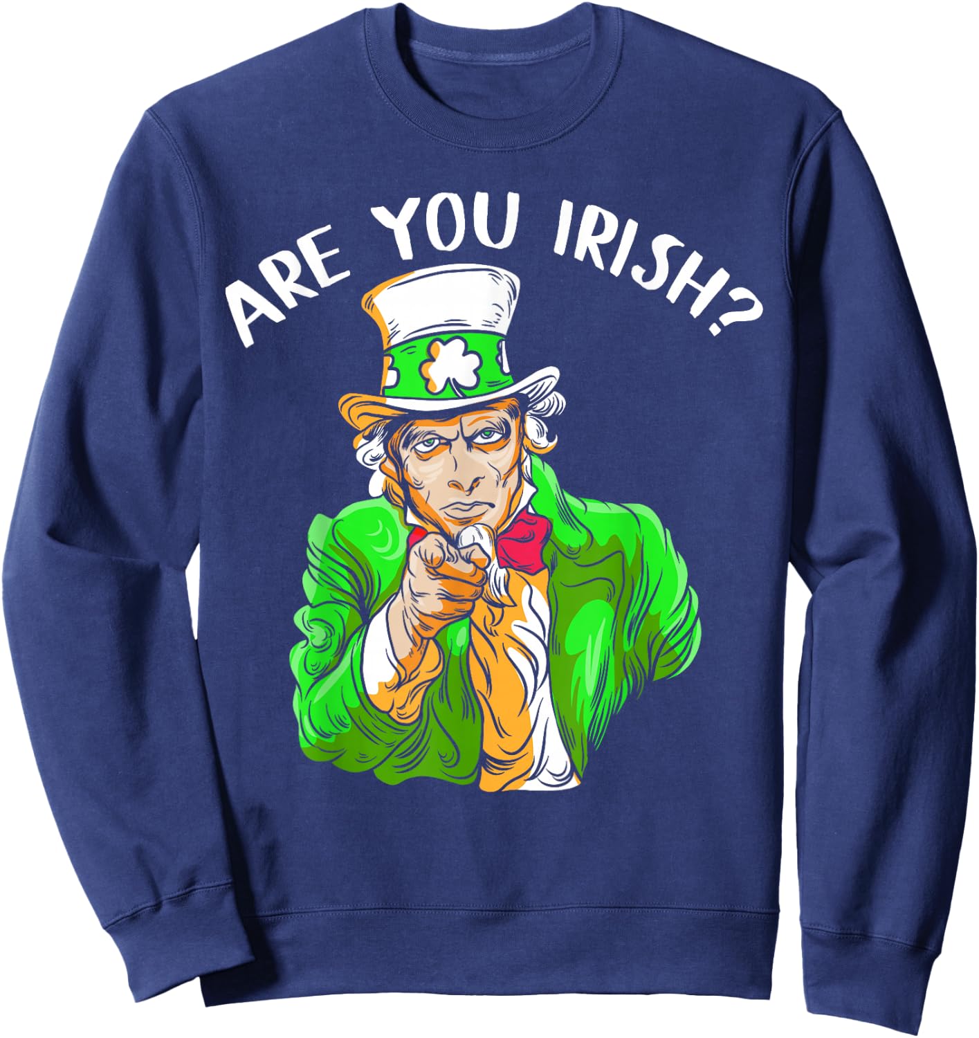 Leprechaun Irischer Onkel St. Paddy's Charm St. Patrick's Day Sweatshirt - Sweatshirt | Navy