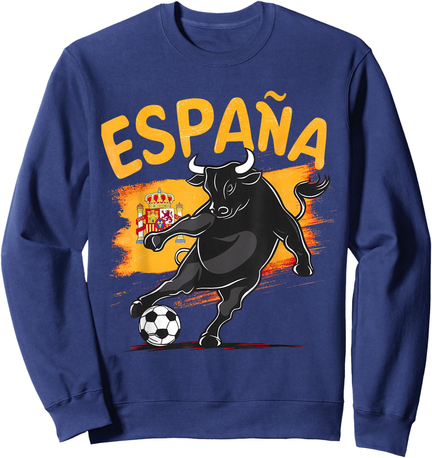 Spain Shirt Goal 2024 Football Soccer Football Europe Europe , red Sweatshirt - Sweatshirt | Navy