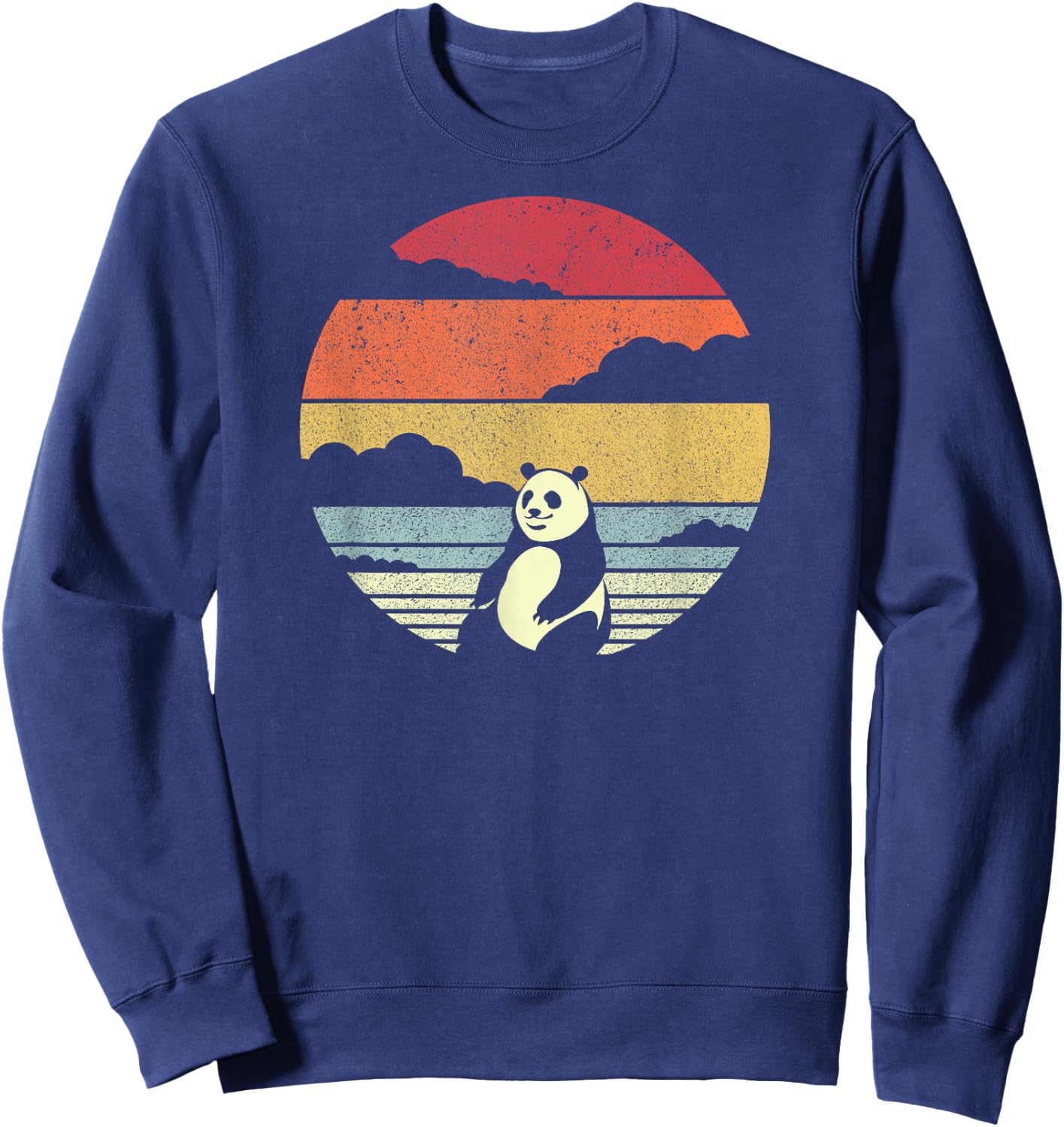 Panda Shirt Vintage Sweatshirt - Sweatshirt | Navy
