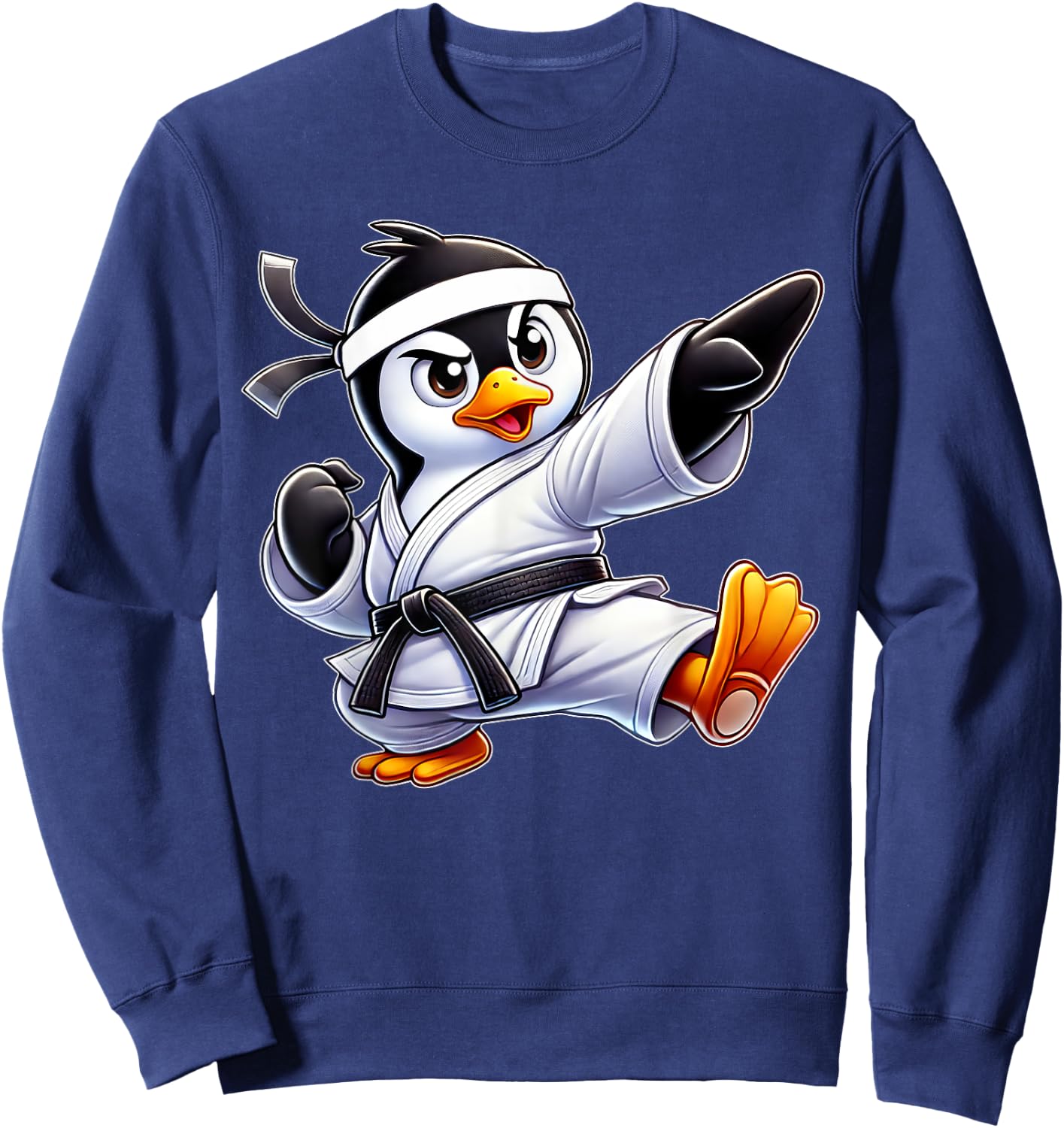 Penguin Karate Martial Arts Sweatshirt - Sweatshirt | Navy