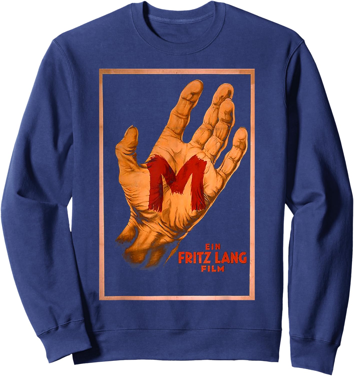 M - Eine Stadt sucht ihren Mörder Stummfilm Klassiker Poster Sweatshirt - Sweatshirt | Navy