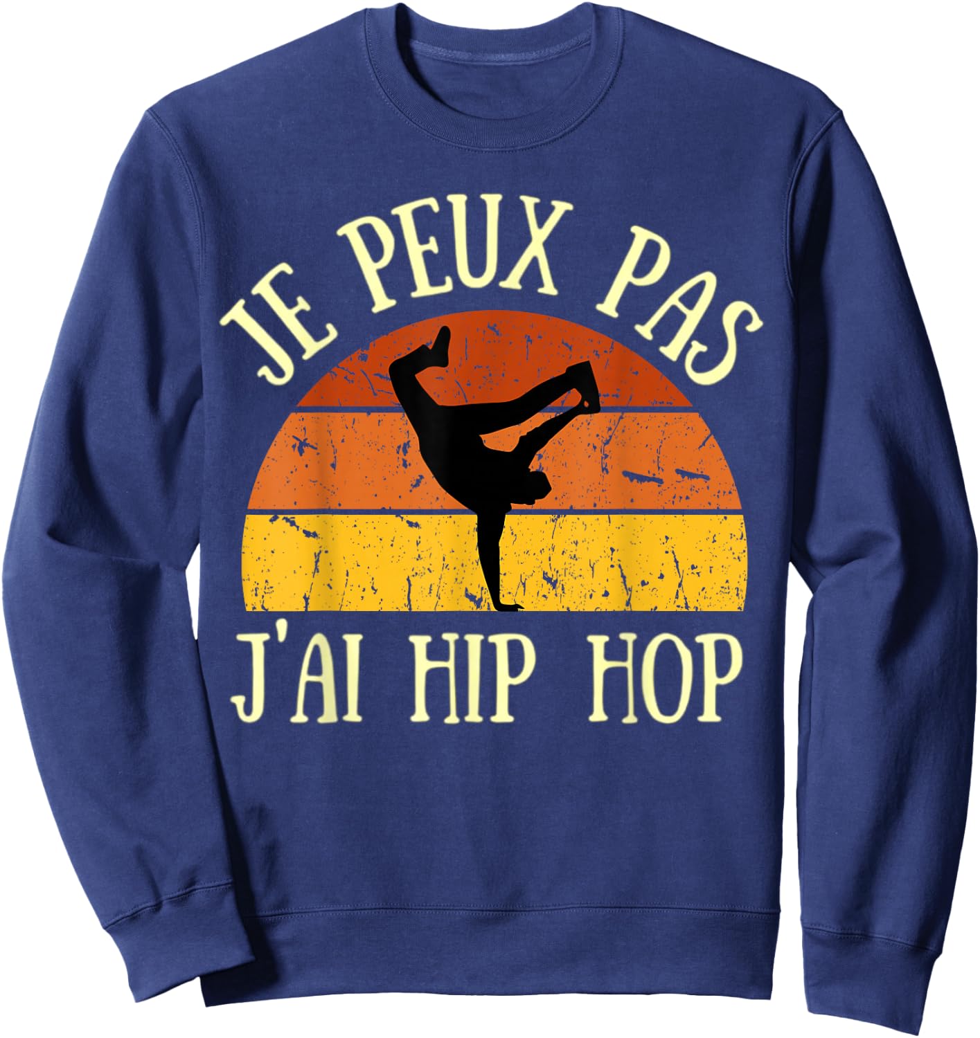 Je peux pas j'ai hip hop , Black, S Sweatshirt - Sweatshirt | Navy