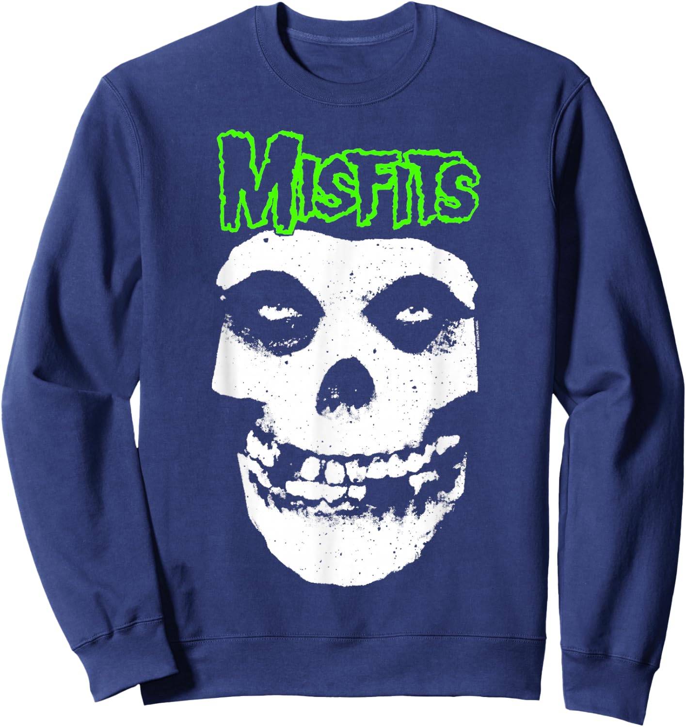 Misfits Green Skull Logo , black Sweatshirt - Sweatshirt | Navy
