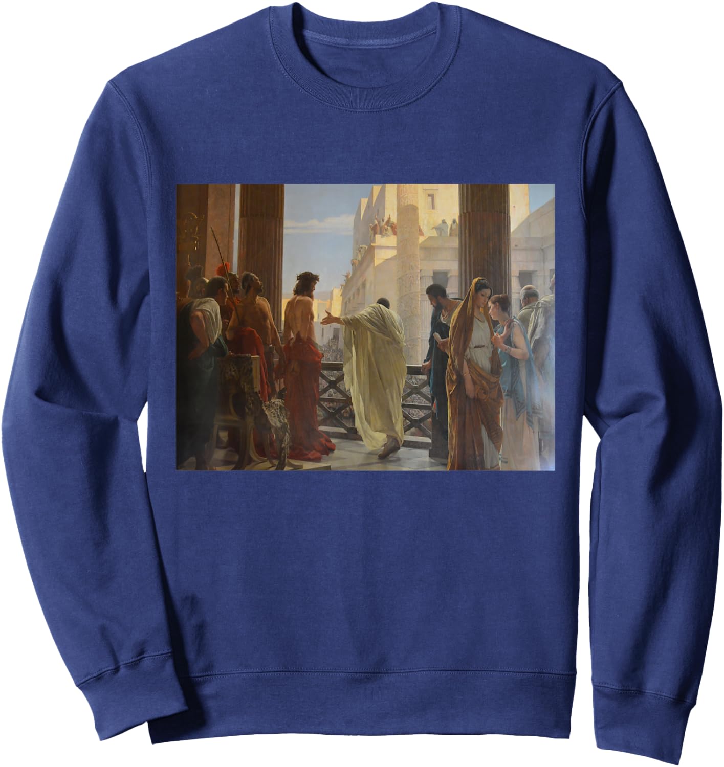 Antonio Ciseri's Ecce Homo Sweatshirt - Sweatshirt | Navy