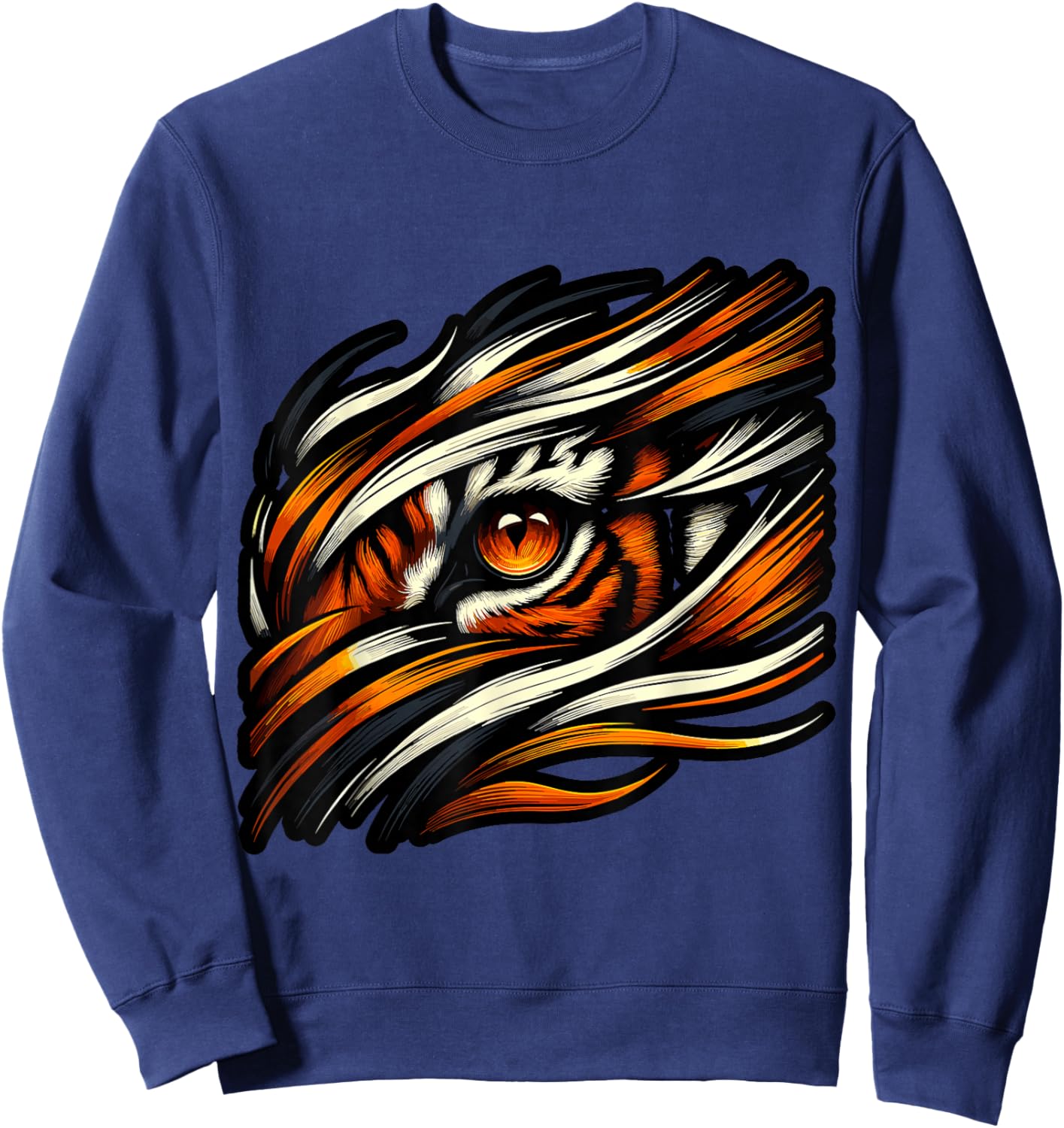 Tiger Eye Zookeeper Animals Sweatshirt - Sweatshirt | Navy